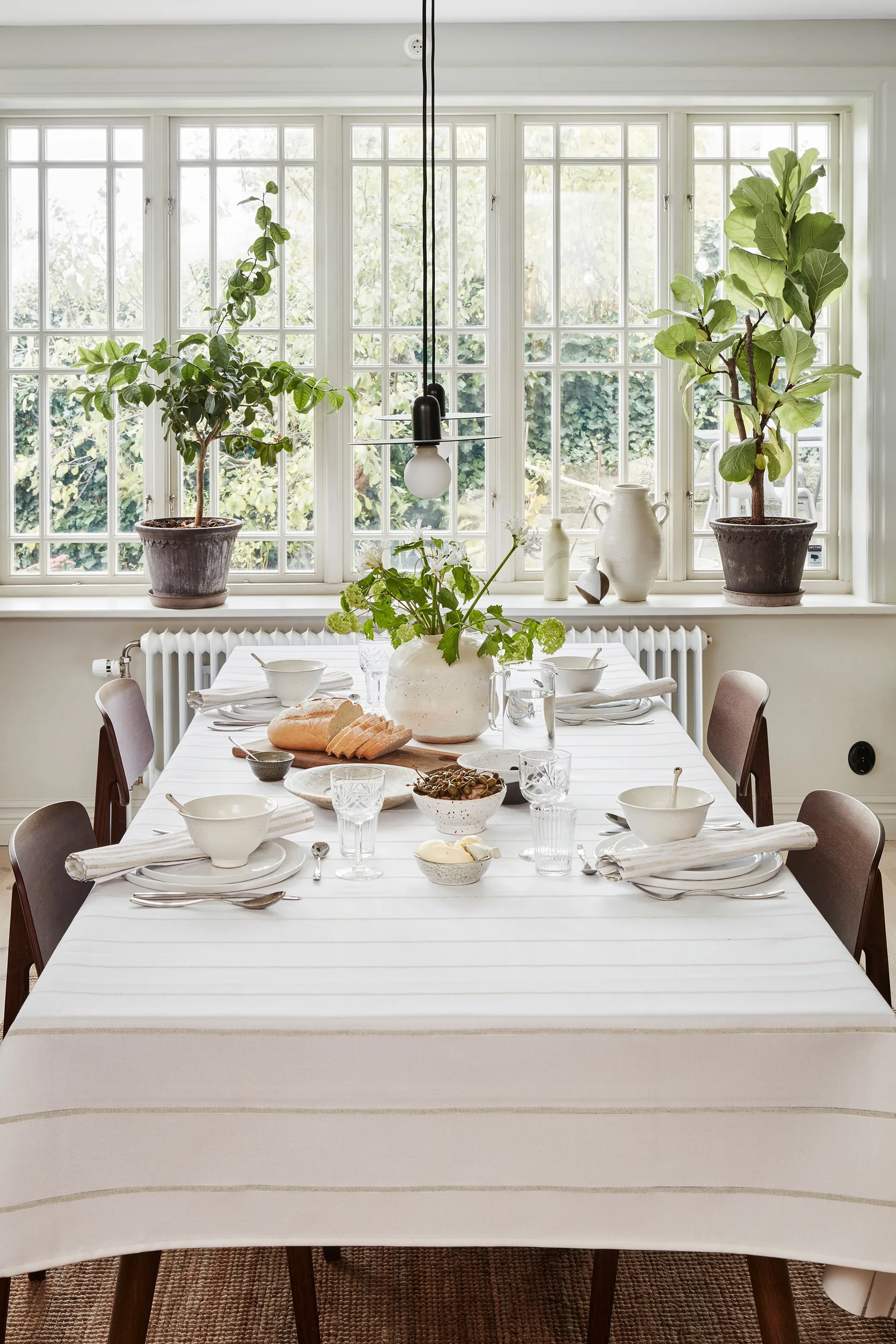 Nappe Tvärs 150x300 cm, Non blanchi Ekelund Linneväveri