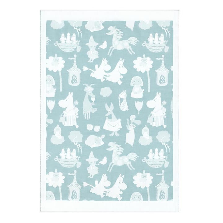 Plaid pour enfant Moomin Valley, bleu Ekelund Linneväveri