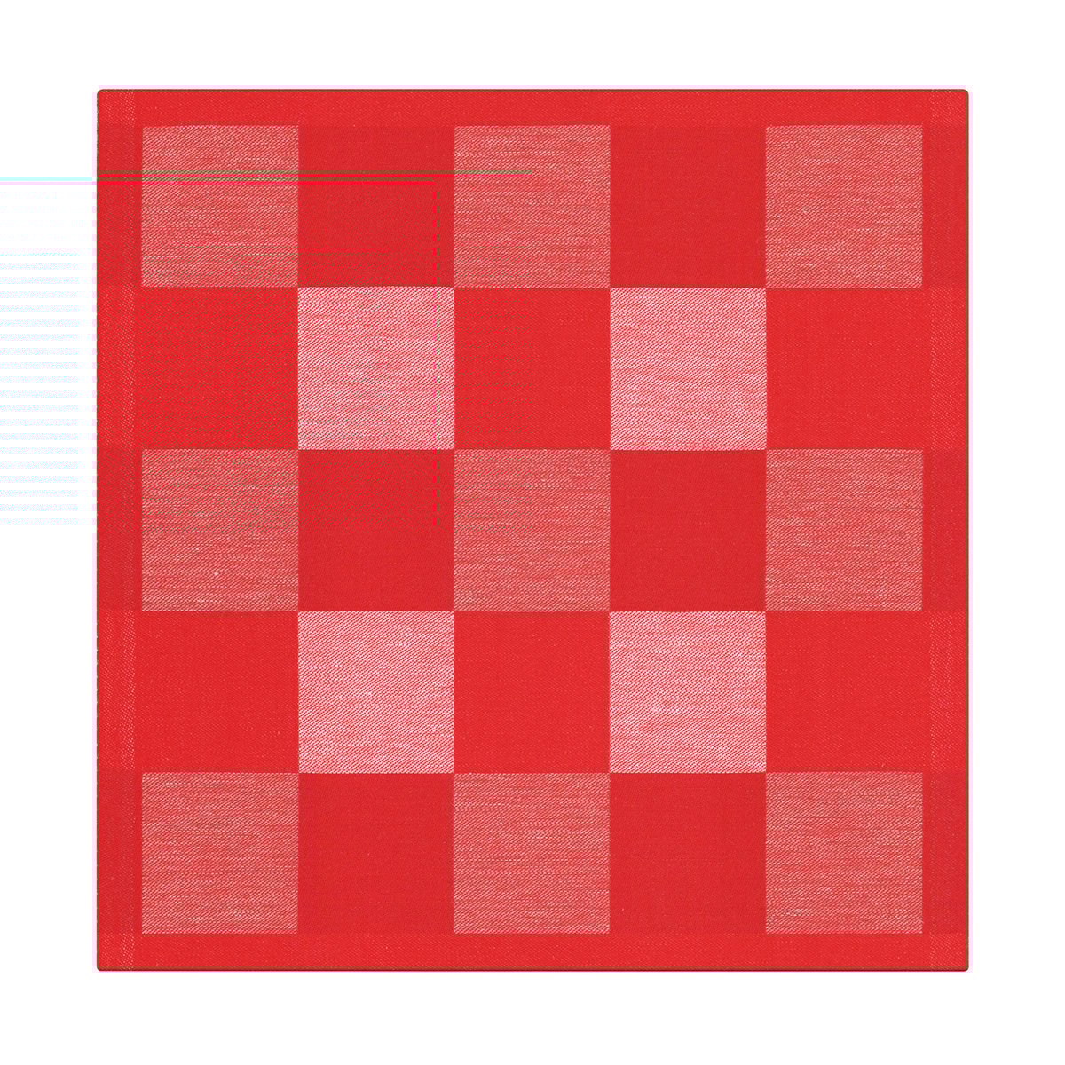Ekelund Linneväveri Serviette à damiers rouge 35x35 cm