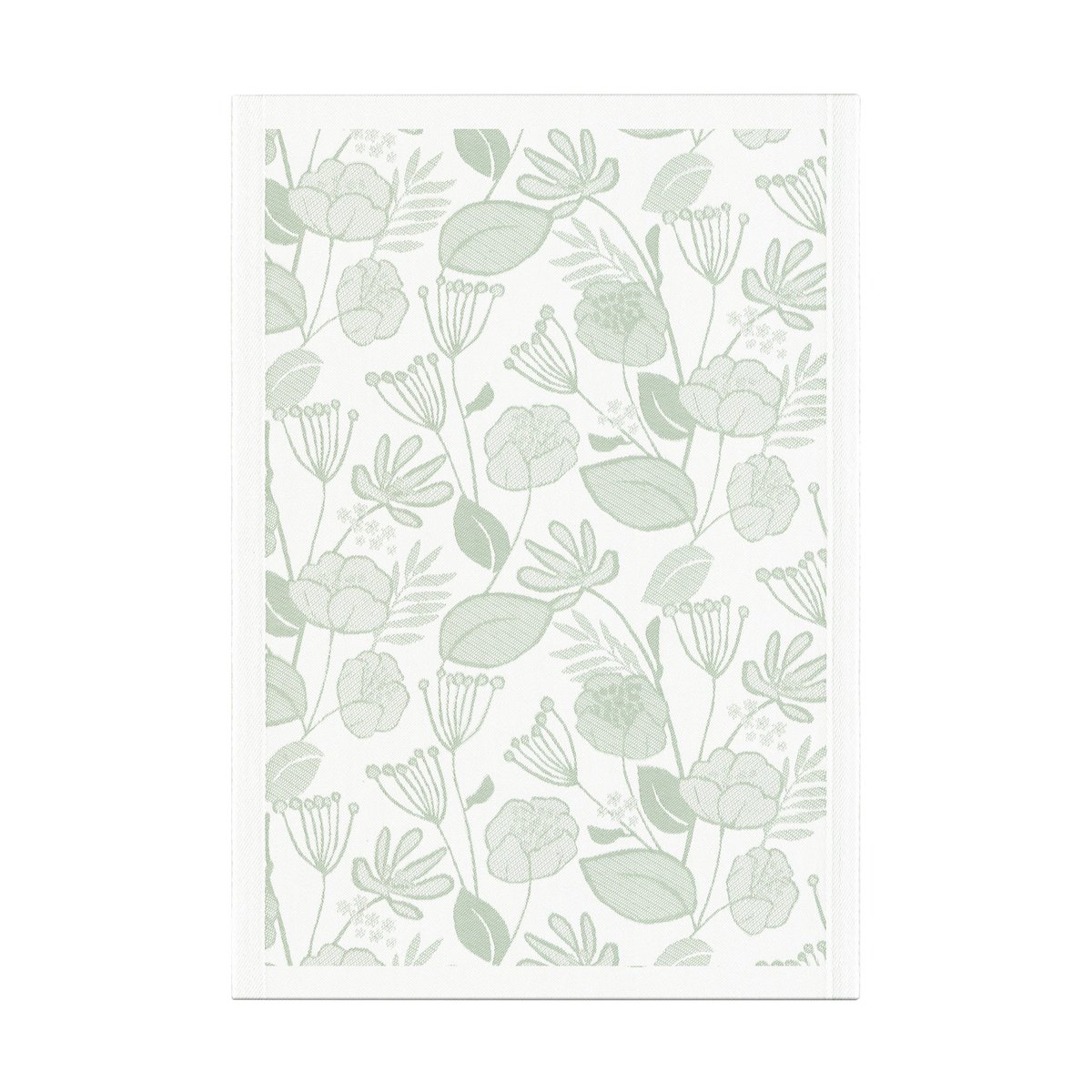 Ekelund Linneväveri Serviette de cuisine Grönska 35x50 cm Vert-blanc