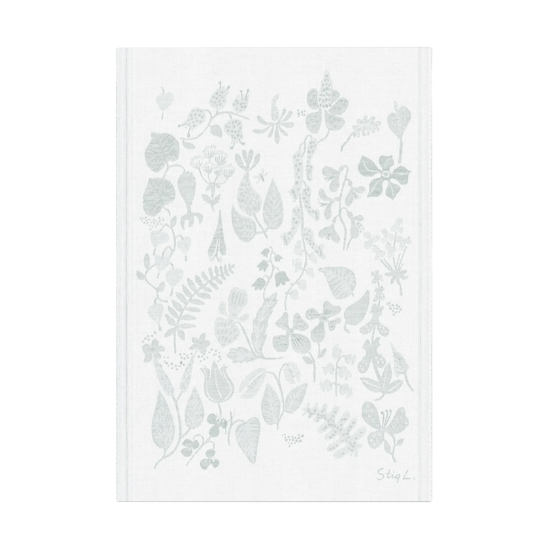 Serviette de cuisine Herbarium 35x50 cm, Gris Ekelund Linneväveri