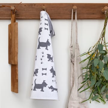 Serviette de cuisine Hundliv 48x70 cm - Gris - Ekelund Linneväveri