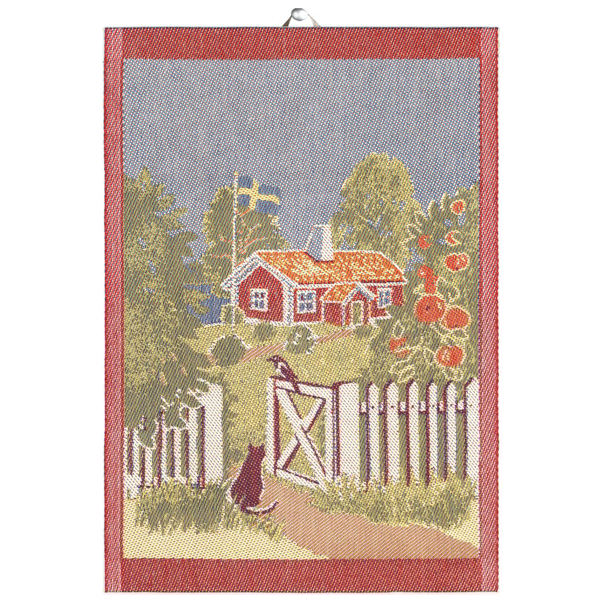 Ekelund Linneväveri Serviette de cuisine Mitt Sverige 35x50 cm Multi