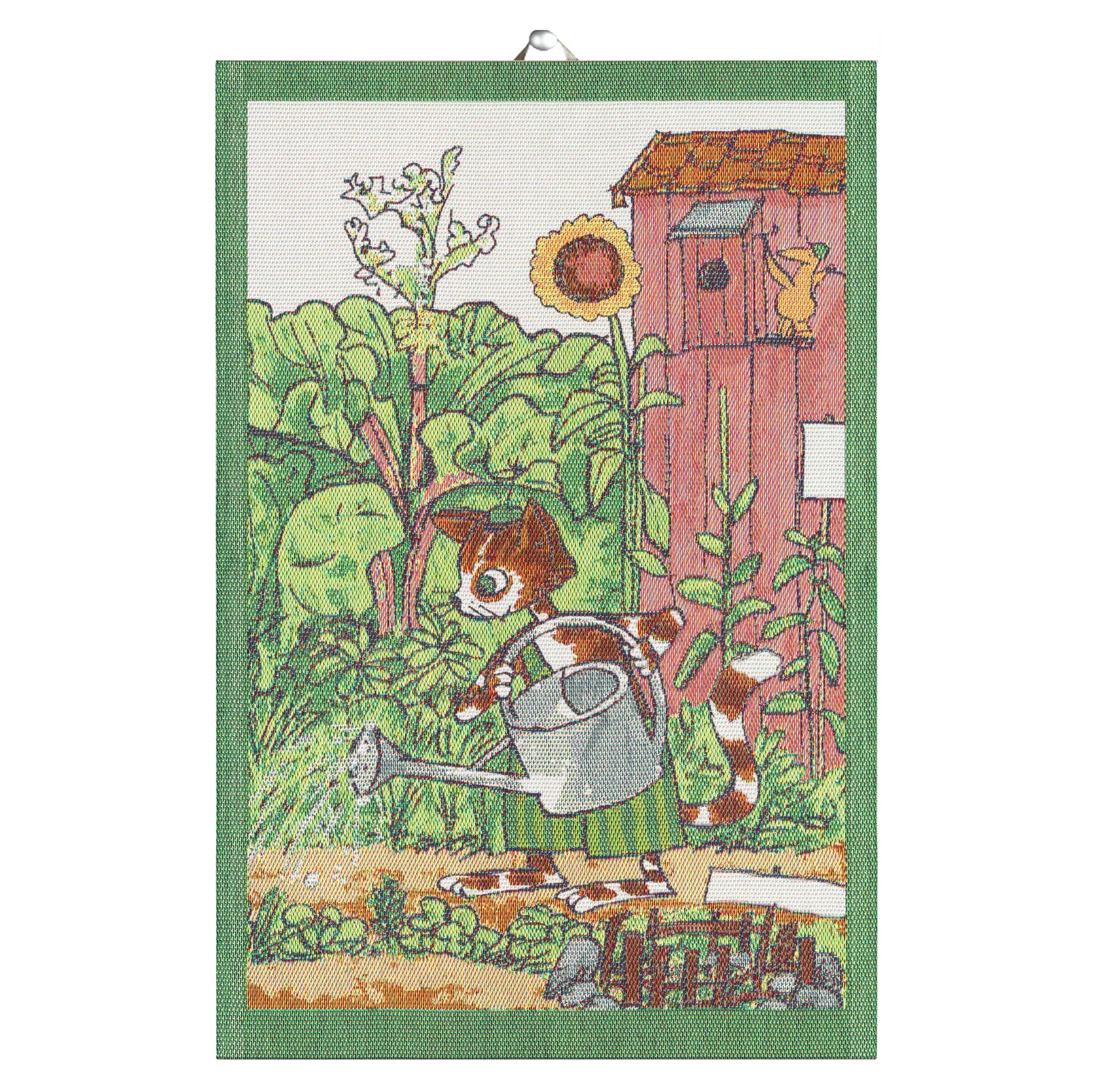 Serviette de cuisine Pettson & Findus, Arrosoir Ekelund Linneväveri