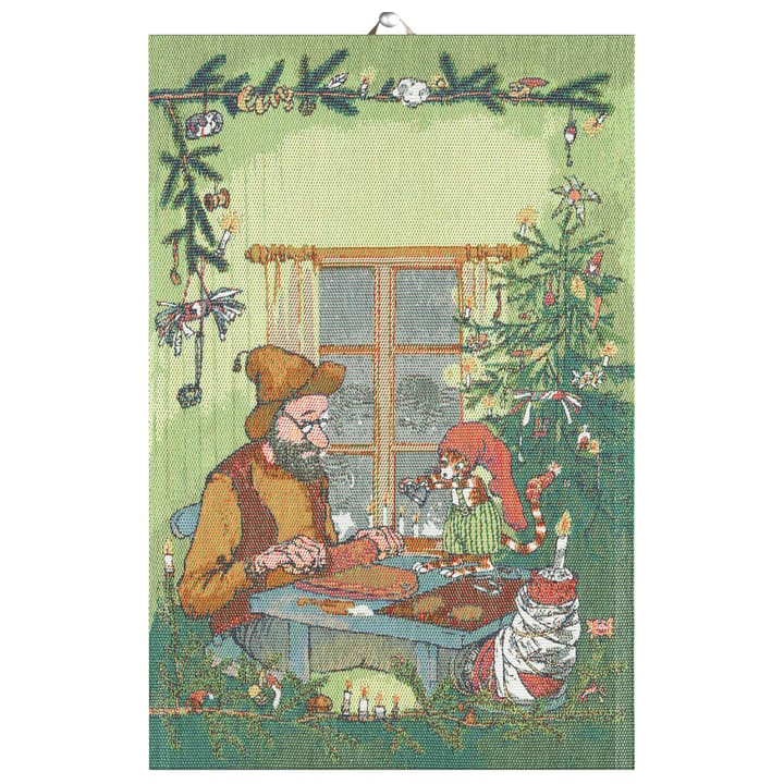 Serviette de cuisine Pettson & Findus - Décorations de Noël - Ekelund Linneväveri