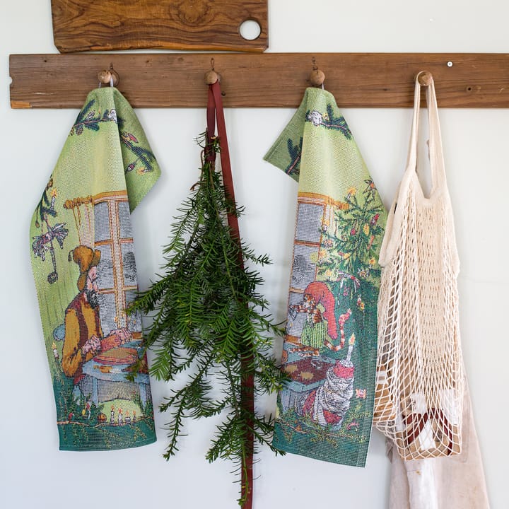 Serviette de cuisine Pettson & Findus, Décorations de Noël Ekelund Linneväveri