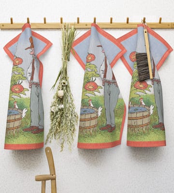 Serviette de cuisine Pettson & Findus - Findus se baigne - Ekelund Linneväveri