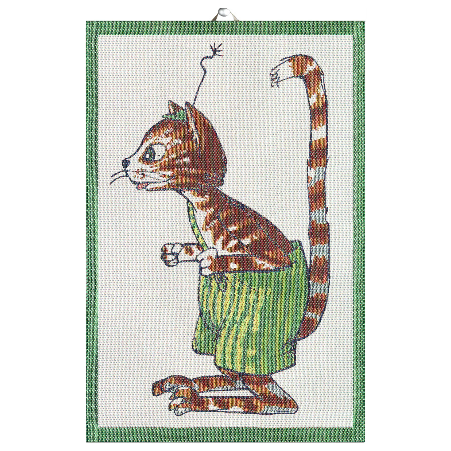 Serviette de cuisine Pettson & Findus, Findus Ekelund Linneväveri