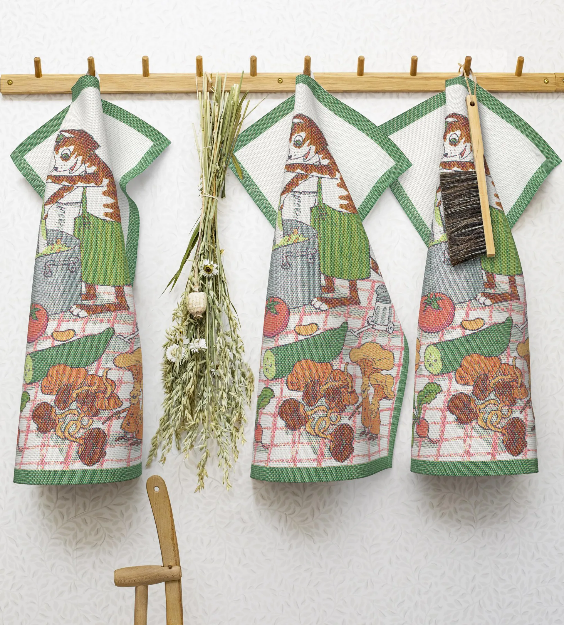 Serviette de cuisine Pettson & Findus, Matlagning Ekelund Linneväveri