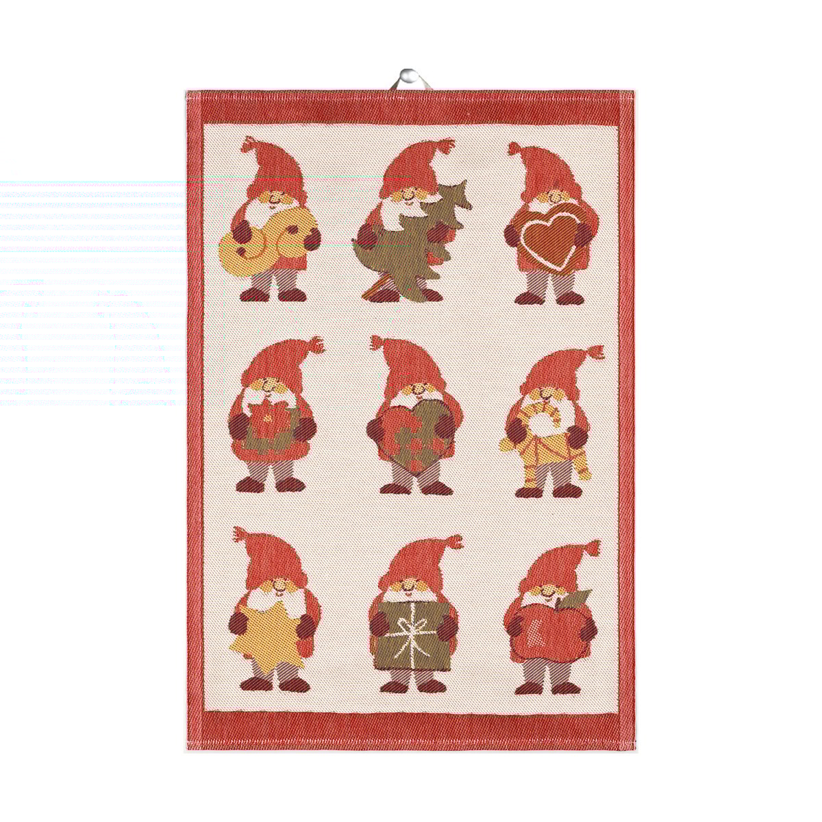 Ekelund Linneväveri Serviette de cuisine Tomtemys 35x50 cm Rouge