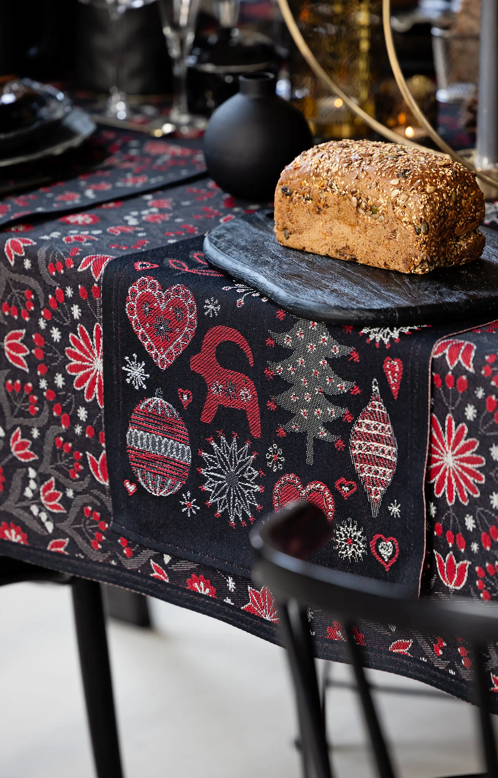 Serviette en tissu Koltrast 35x35 cm, Multi Ekelund Linneväveri