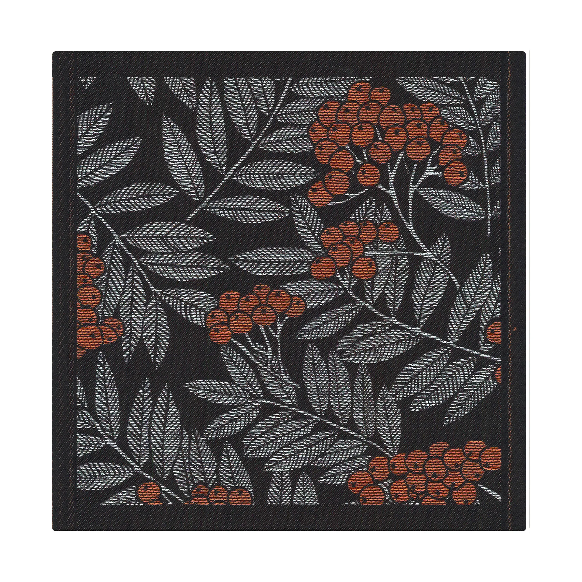 Serviette feuilles de sorbier, 35x35 cm  Ekelund Linneväveri