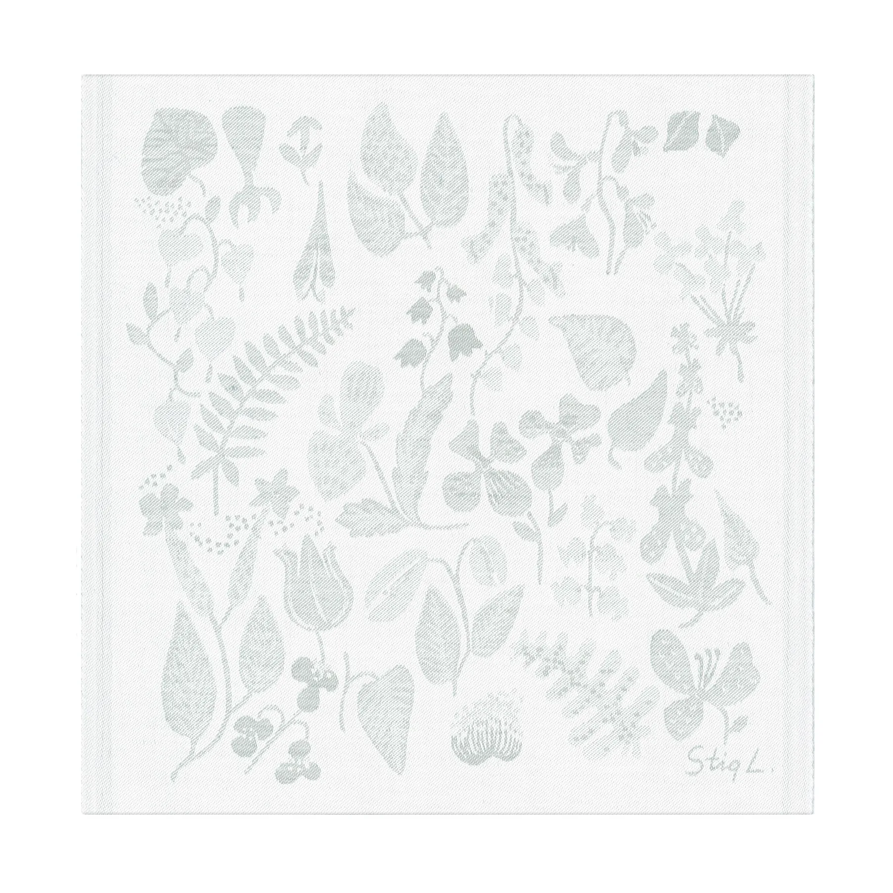 Serviette Herbarium 35x35 cm, Gris Ekelund Linneväveri