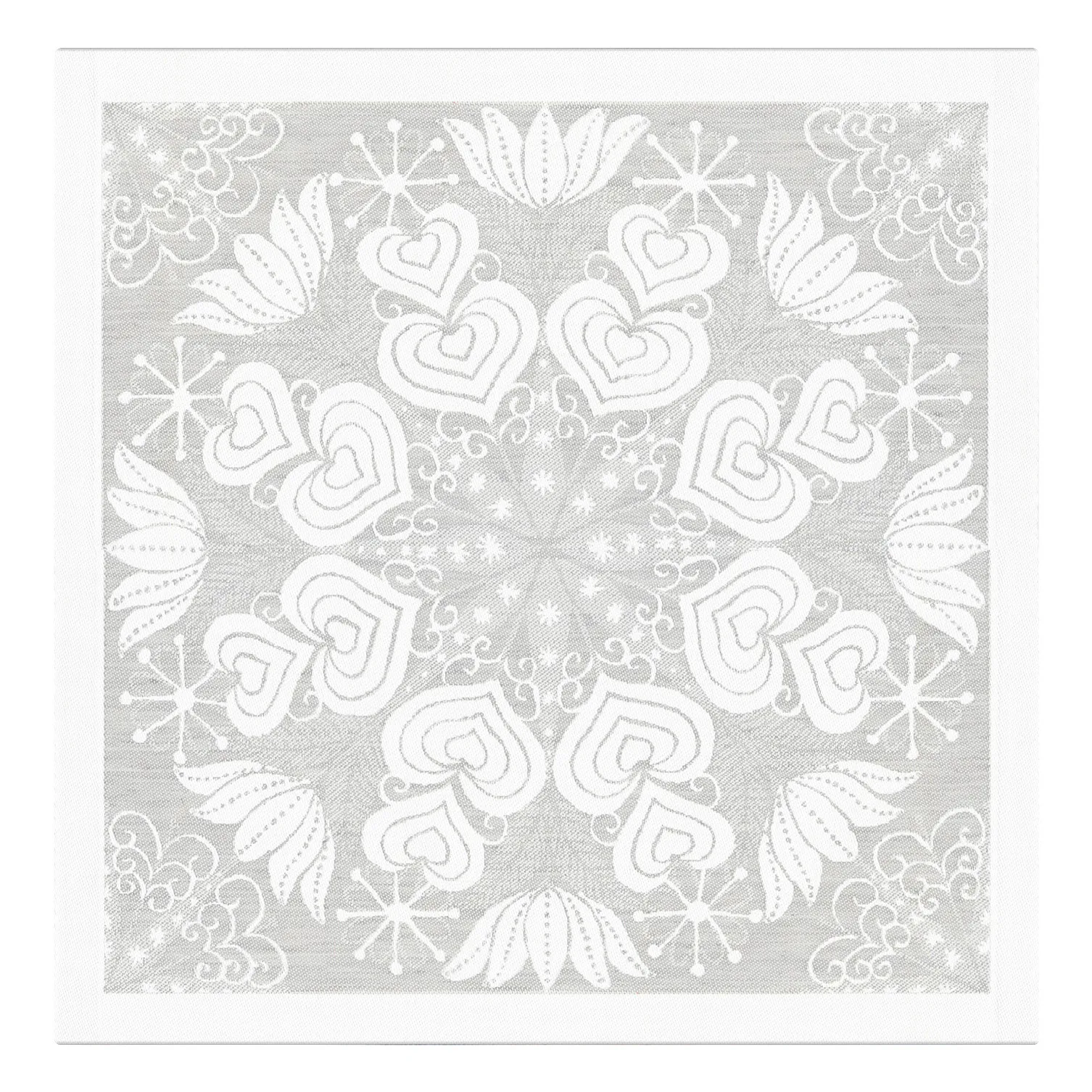 Serviette Hjärtbo 35x35 cm, Gris Ekelund Linneväveri