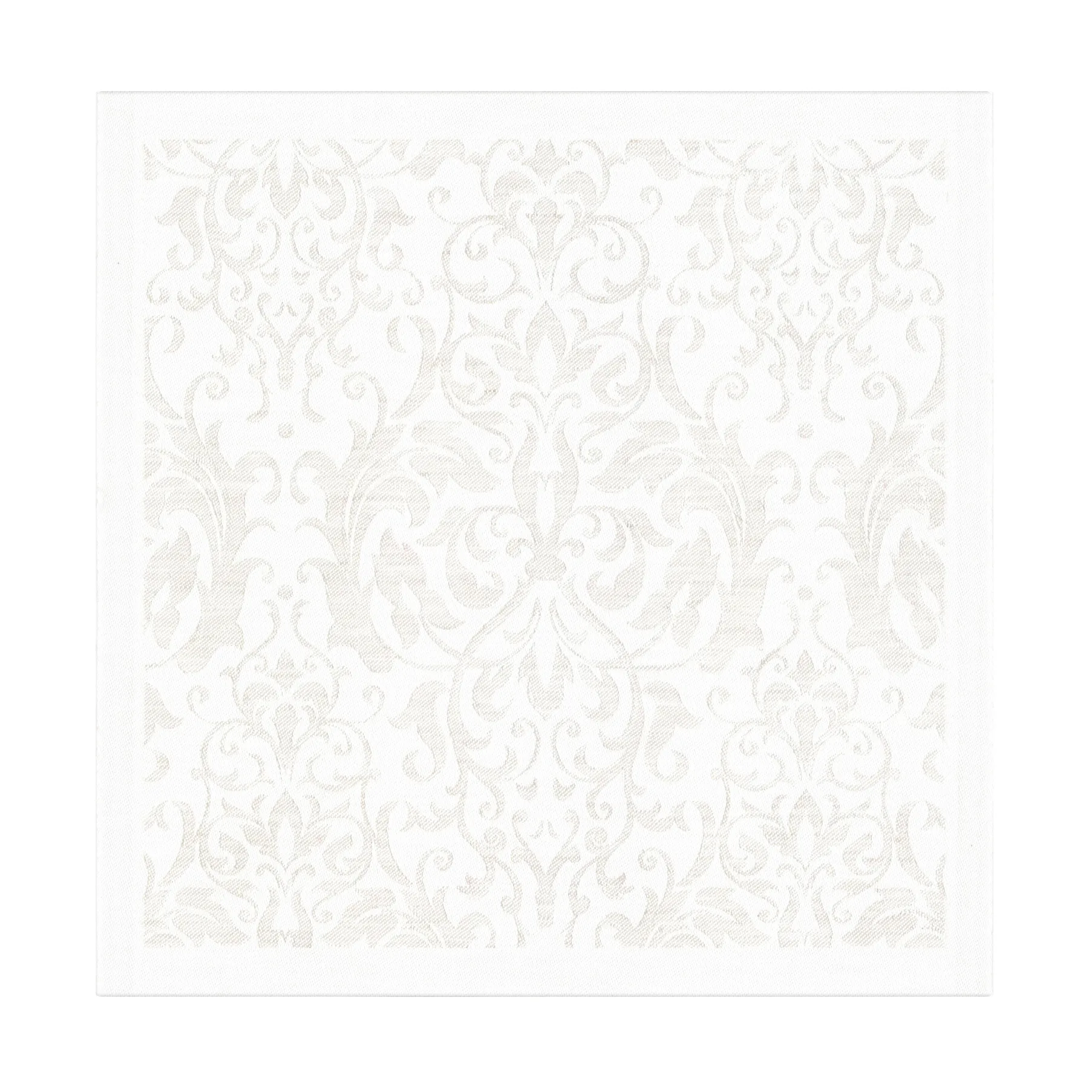 Serviette Medaljong 35x35 cm, Blanc Ekelund Linneväveri