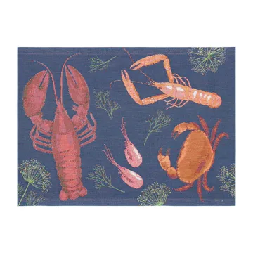 Set de table festin de fruits de mer - 35x48 cm  - Ekelund Linneväveri