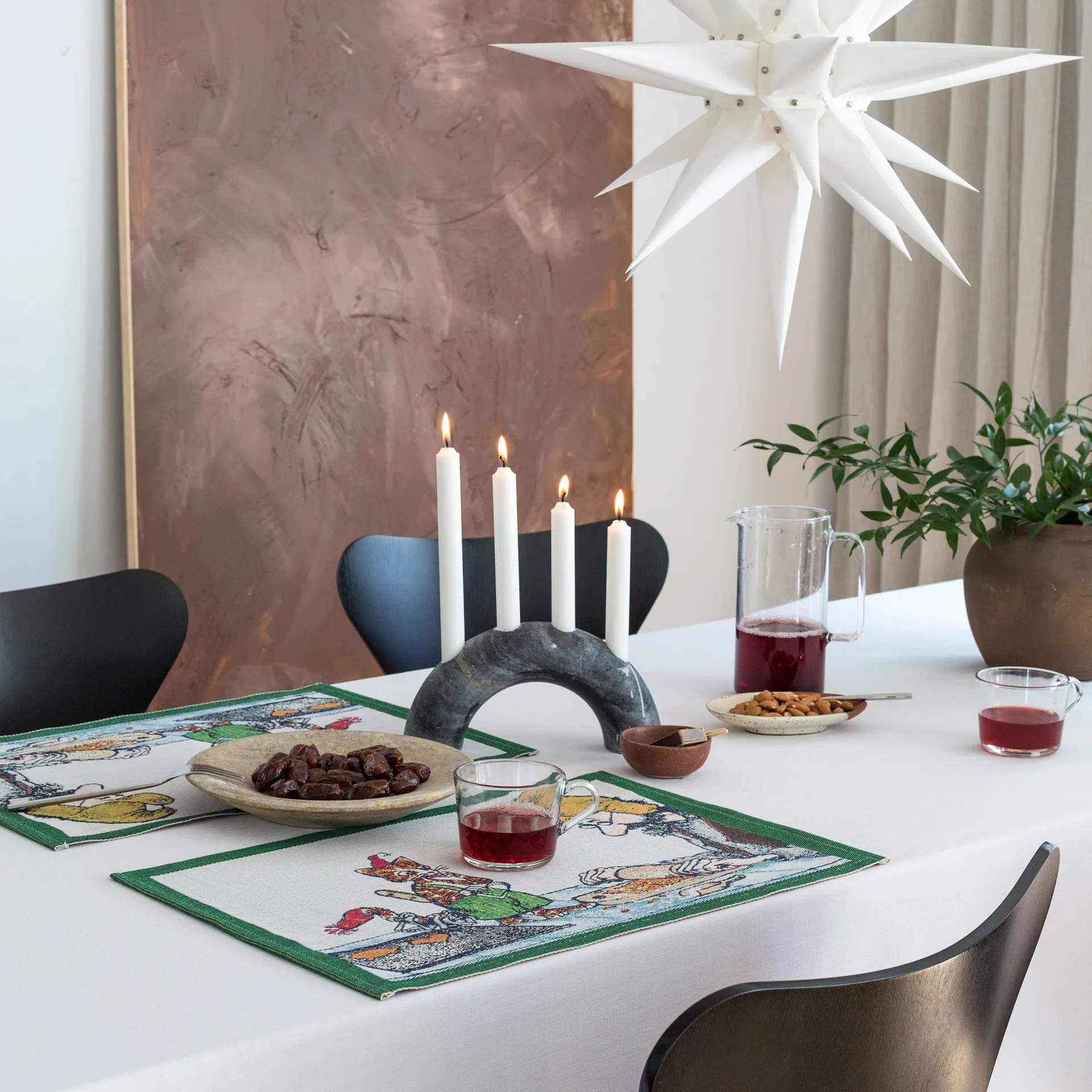 Set de table Pettson & Findus 35x48 cm, Pepparkaksbak Ekelund Linneväveri