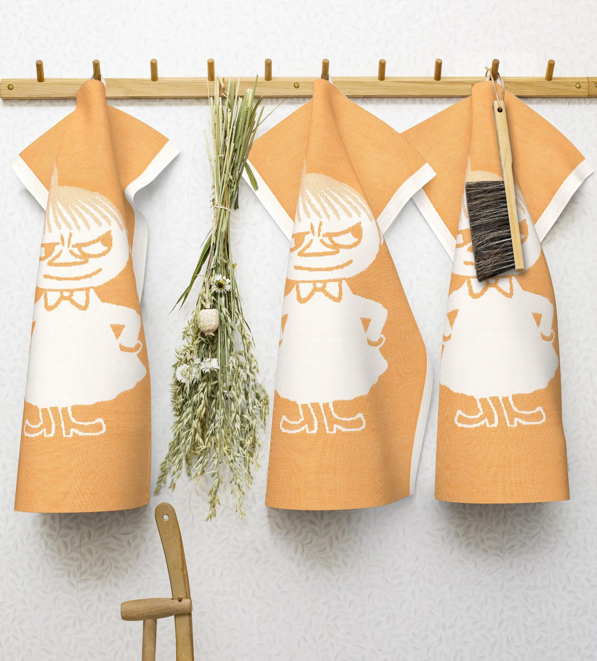 Torchon Big little My orange, 35x50 cm Ekelund Linneväveri