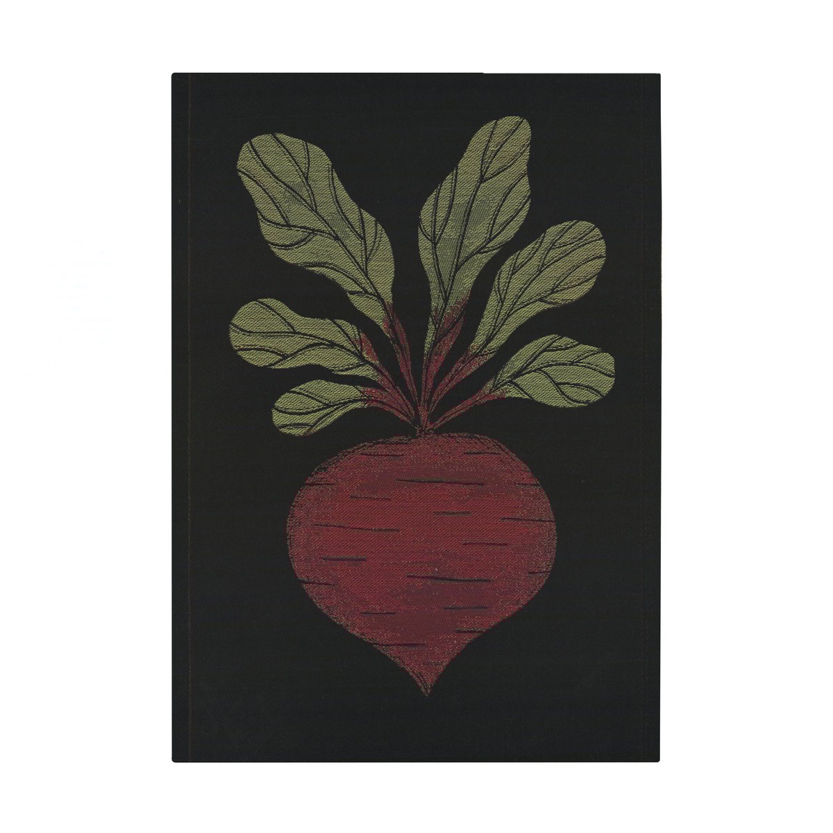 Ekelund Linneväveri Torchon de cuisine Rödbeta 48x70 cm Noir-rouge