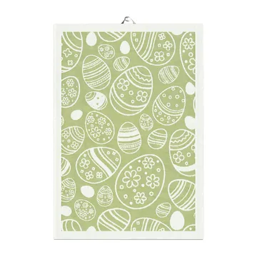 Torchon Easter Egg 35x50 cm - Vert - Ekelund Linneväveri