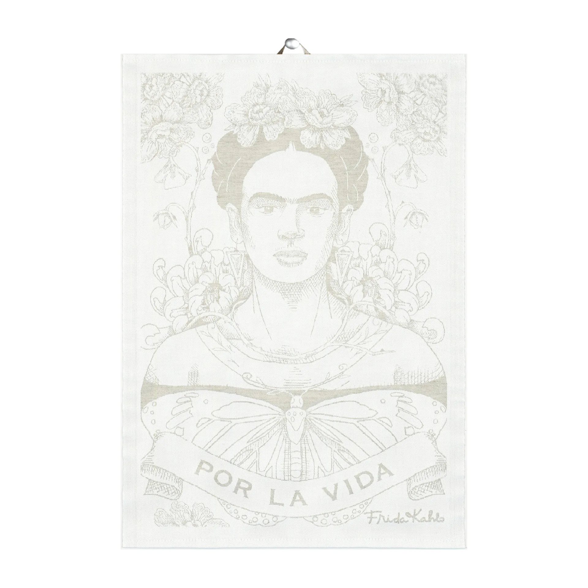 Torchon Frida Kahlo 35x50 cm, Belleza Ekelund Linneväveri