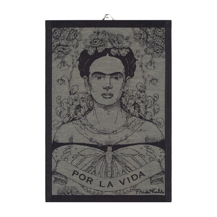 Torchon Frida Kahlo 35x50 cm - Fuerza - Ekelund Linneväveri