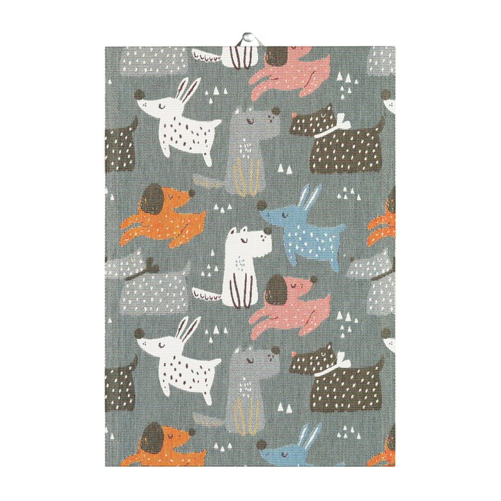 Torchon Hundar 35x50 cm, Gris Ekelund Linneväveri