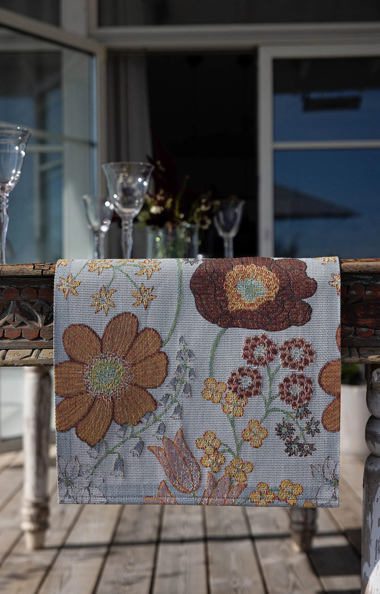 Torchon Kvällsblom 35x50 cm, Multi Ekelund Linneväveri