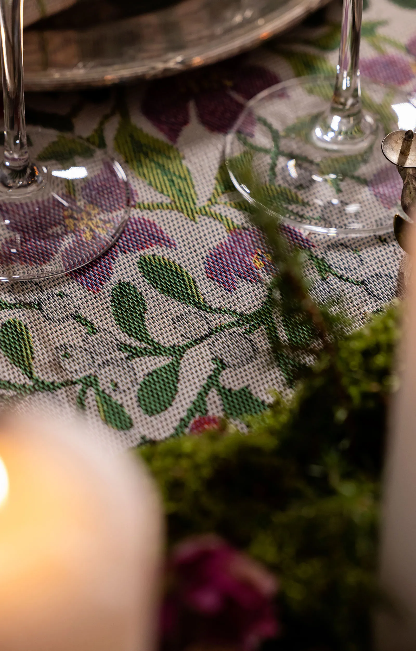 Torchon Mistelkvist 35x50 cm, Multi Ekelund Linneväveri