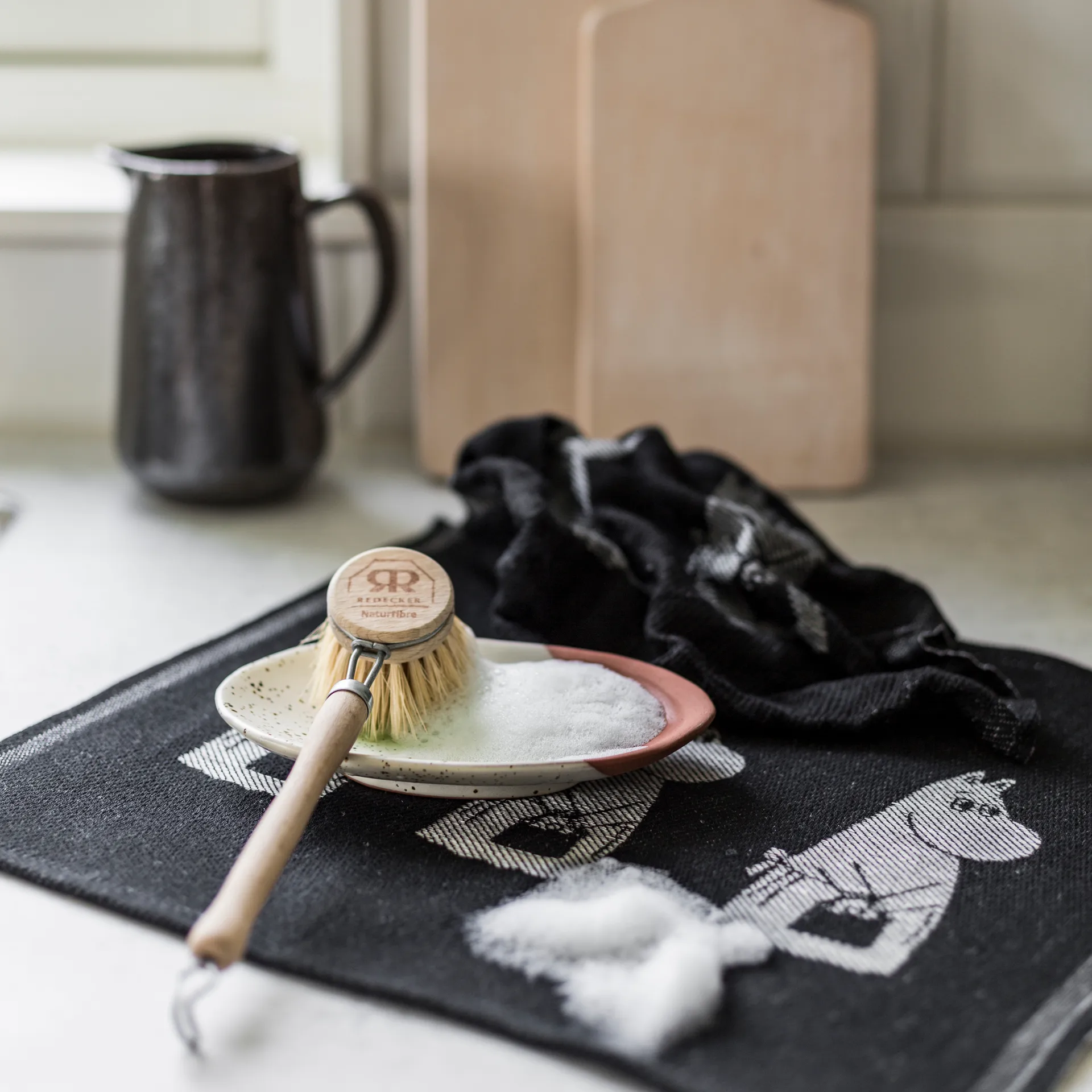 Torchon Moominmamma 28x35cm, Noir Ekelund Linneväveri