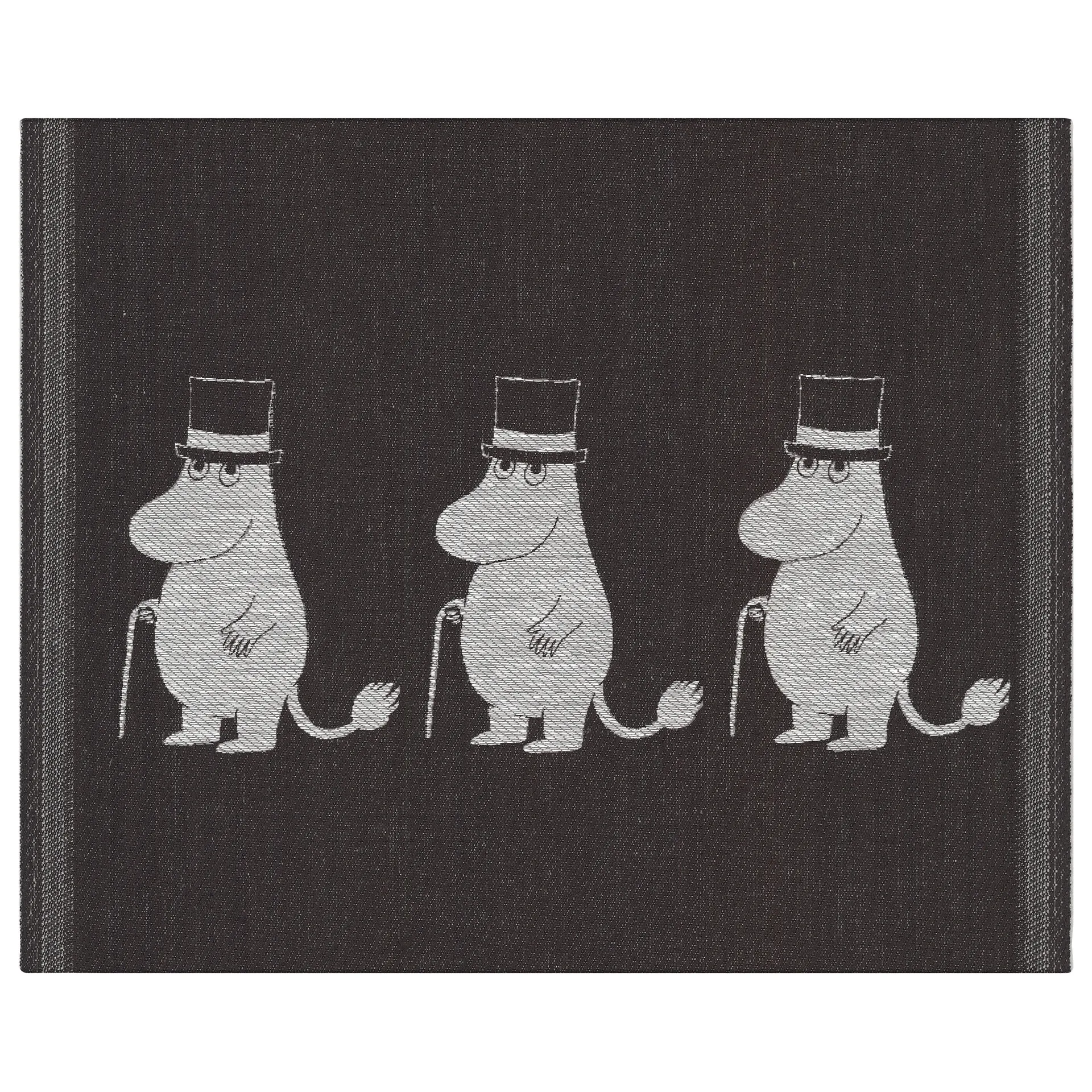Torchon Moominpappa 28x35cm, Noir Ekelund Linneväveri
