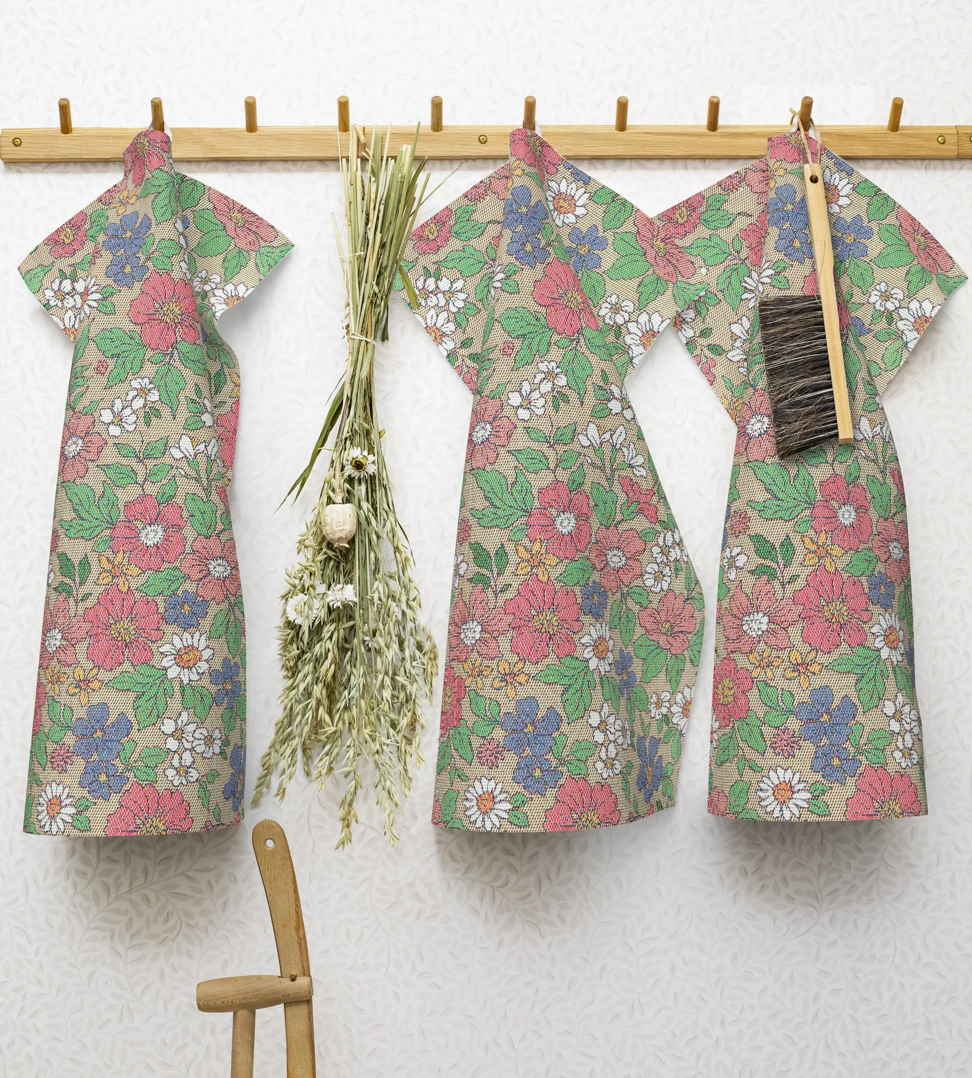 Torchon pré fleuri, 35x50 cm  Ekelund Linneväveri