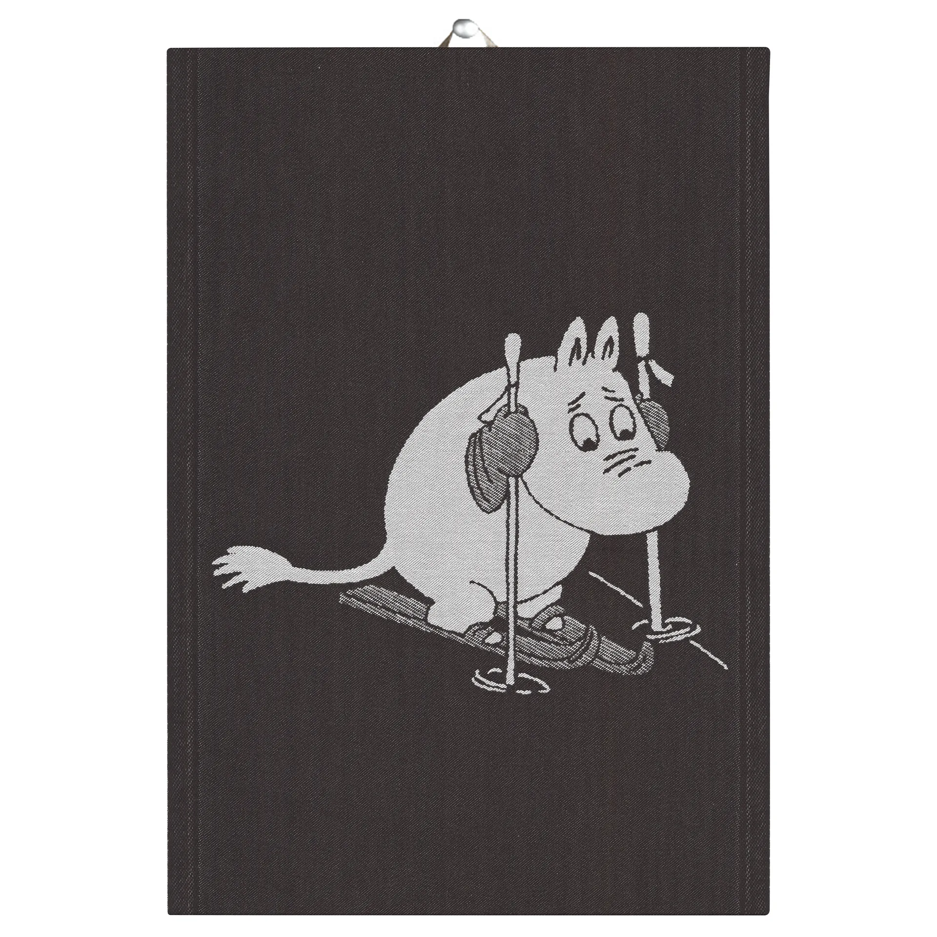 Torchon Skiing 35x50cm, Noir Ekelund Linneväveri