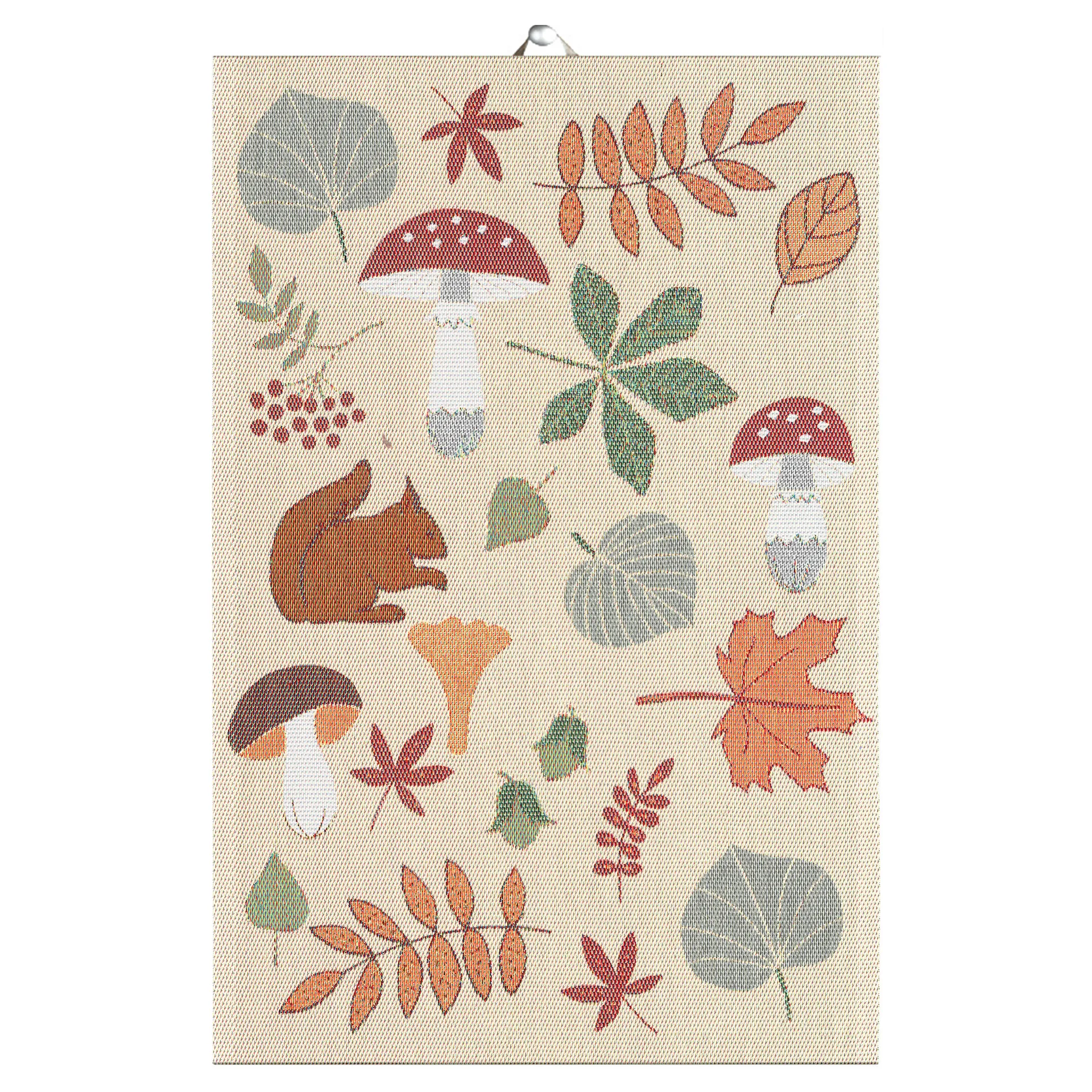 Torchon Svamplöv 40x60 cm, Multi Ekelund Linneväveri