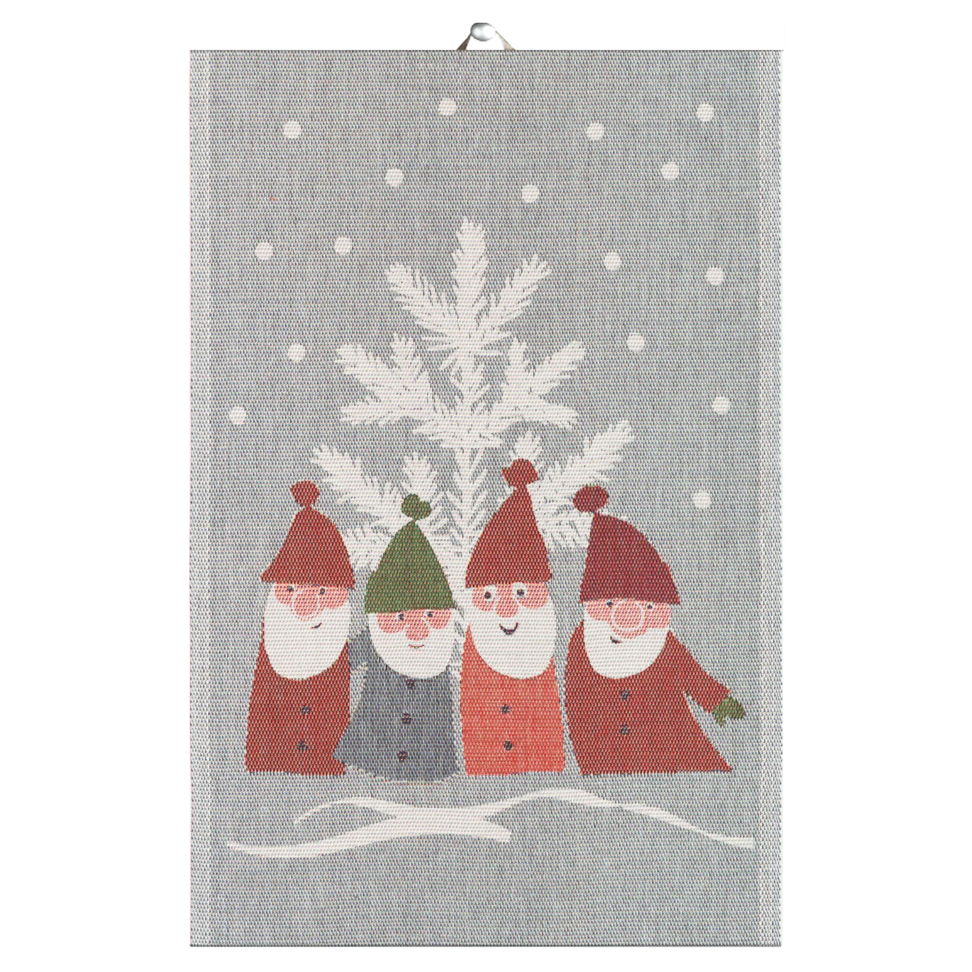 Torchon Tomtemöte 40 x 60cm, Gris-blanc Ekelund Linneväveri