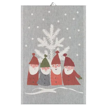 Torchon Tomtemöte 40 x 60cm - Gris-blanc - Ekelund Linneväveri
