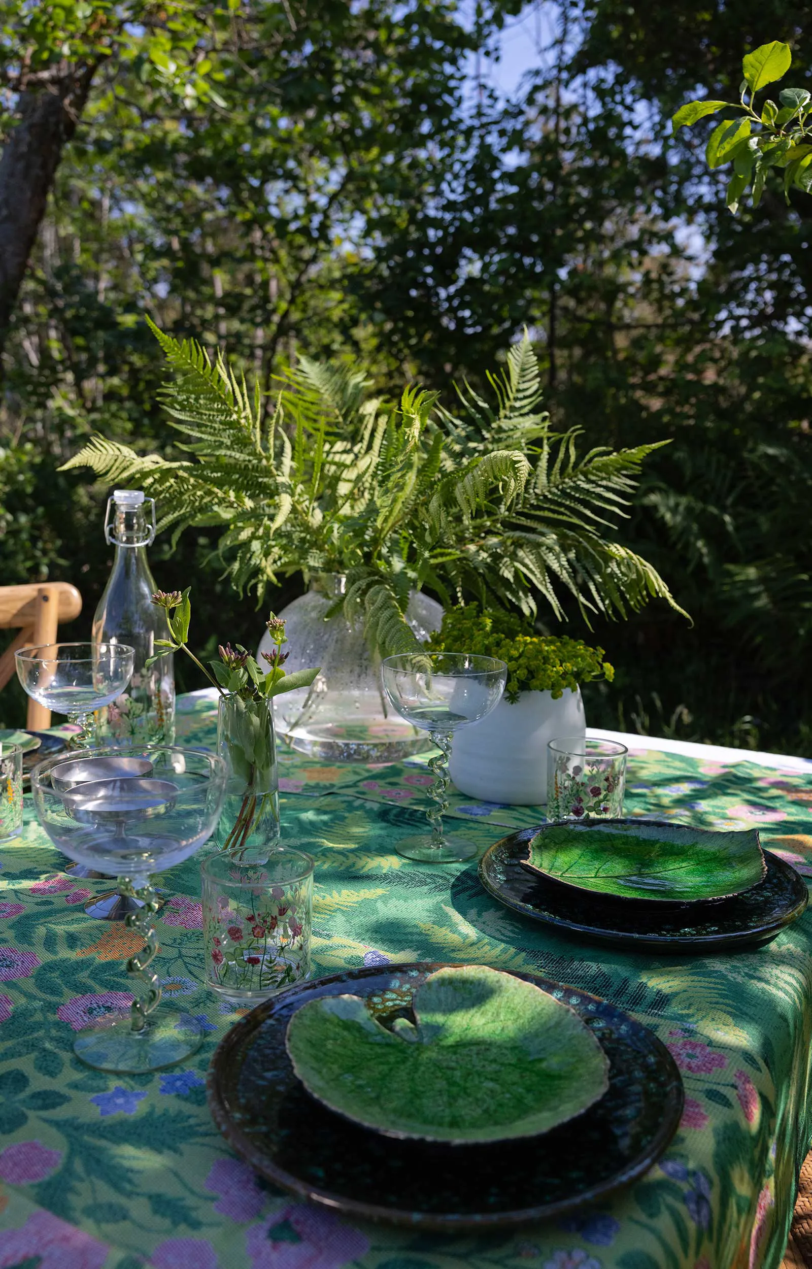 Torchon Vildblommor 35x50 cm, Vert Ekelund Linneväveri