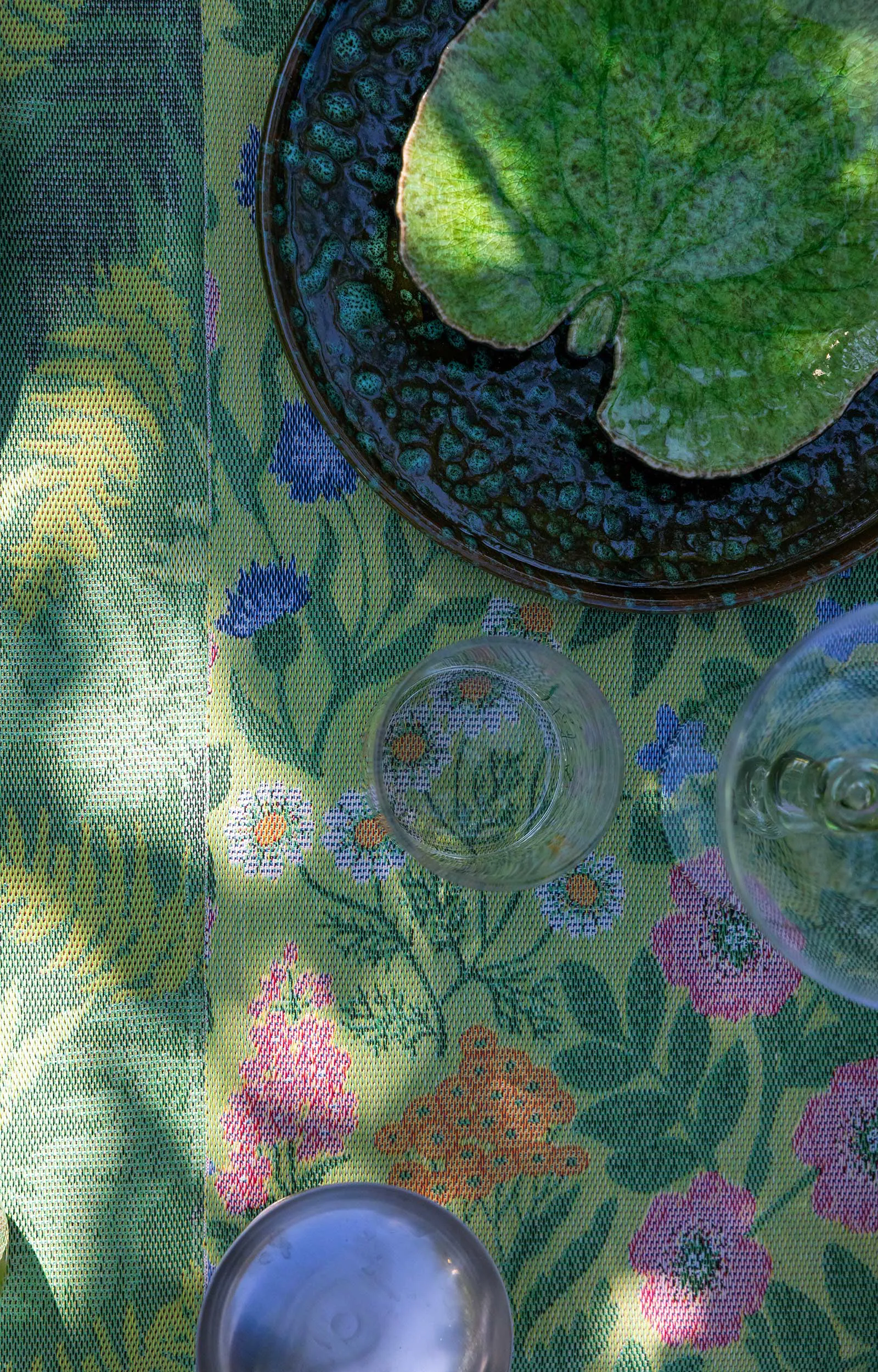 Torchon Vildblommor 35x50 cm, Vert Ekelund Linneväveri