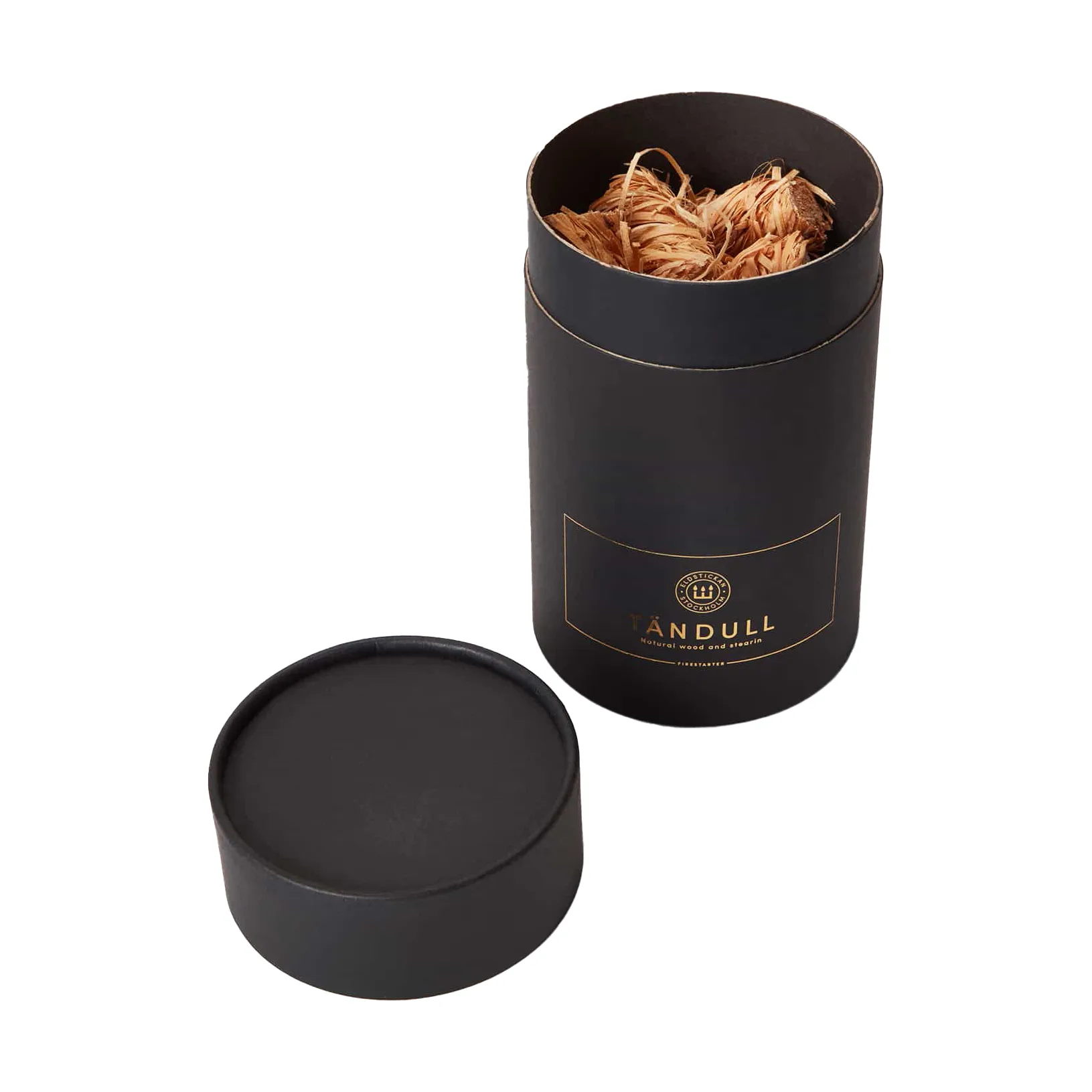 Fil de fer Eldstickan rond, Noir Eldstickan