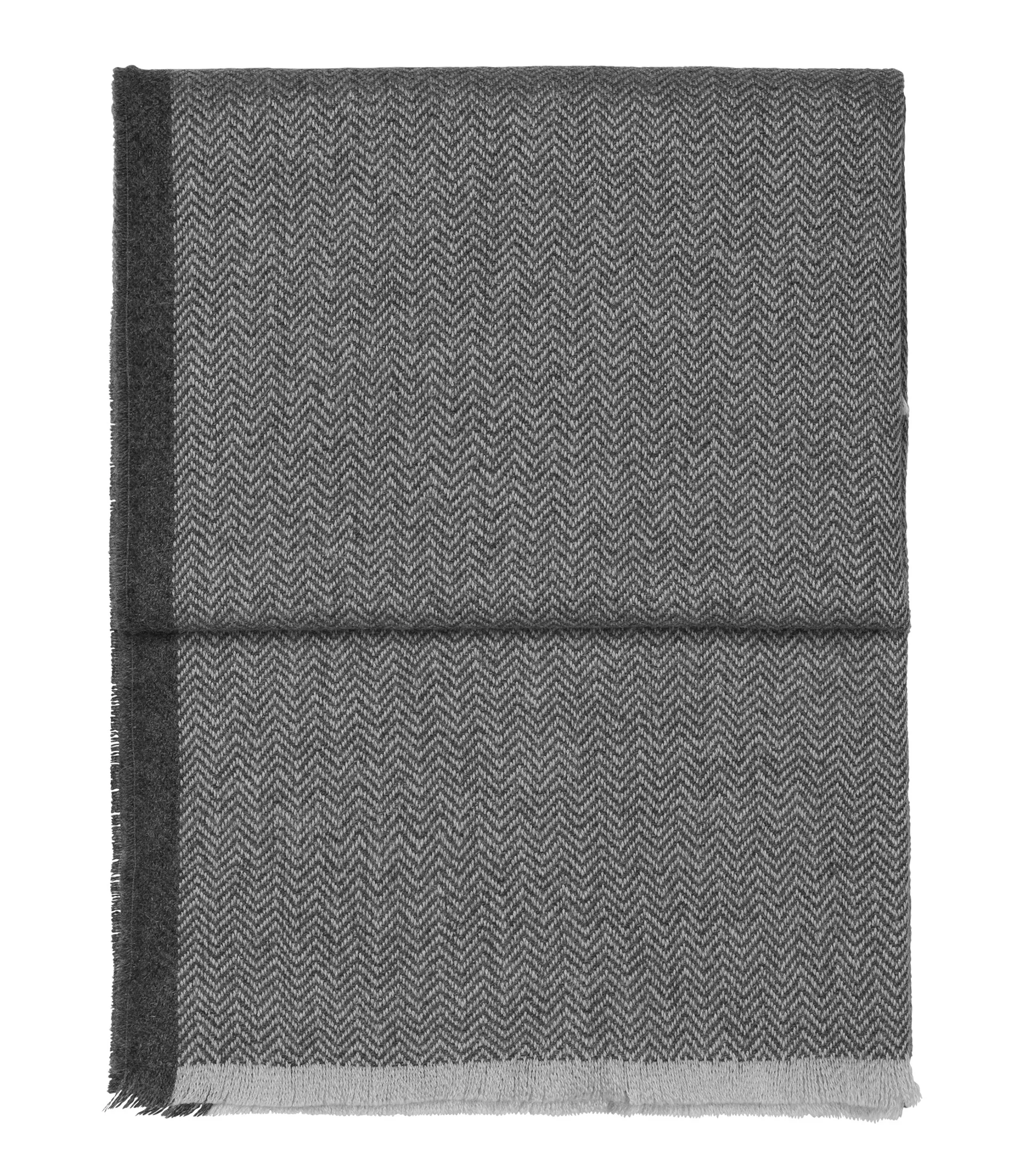 Plaid Herringbone 130x190 cm, Light grey-grey Elvang Denmark