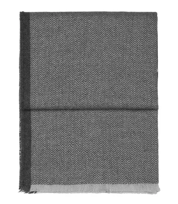 Plaid Herringbone 130x190 cm - Light grey-grey - Elvang Denmark