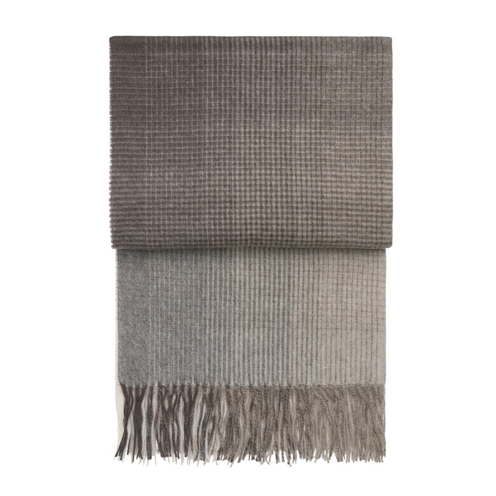 Elvang Denmark Plaid Horizon marron | Design Scandinave | Plaids & couvertures en laine | Marron