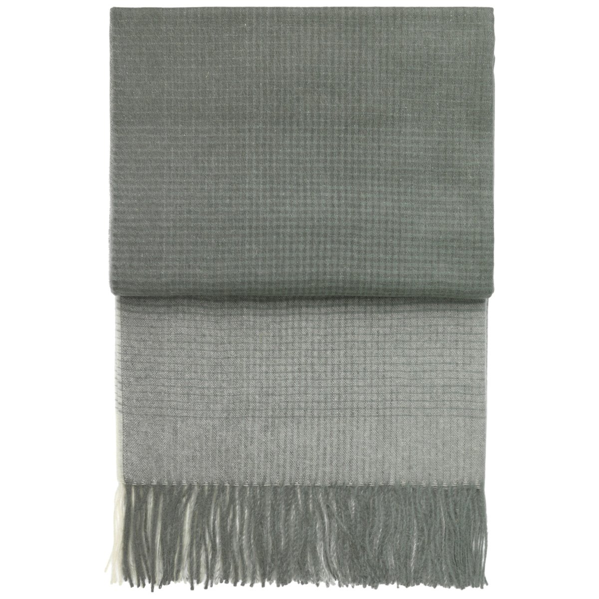 Elvang Denmark Plaid Horizon Vert botanique | Design Scandinave | Plaids & couvertures en laine | Vert