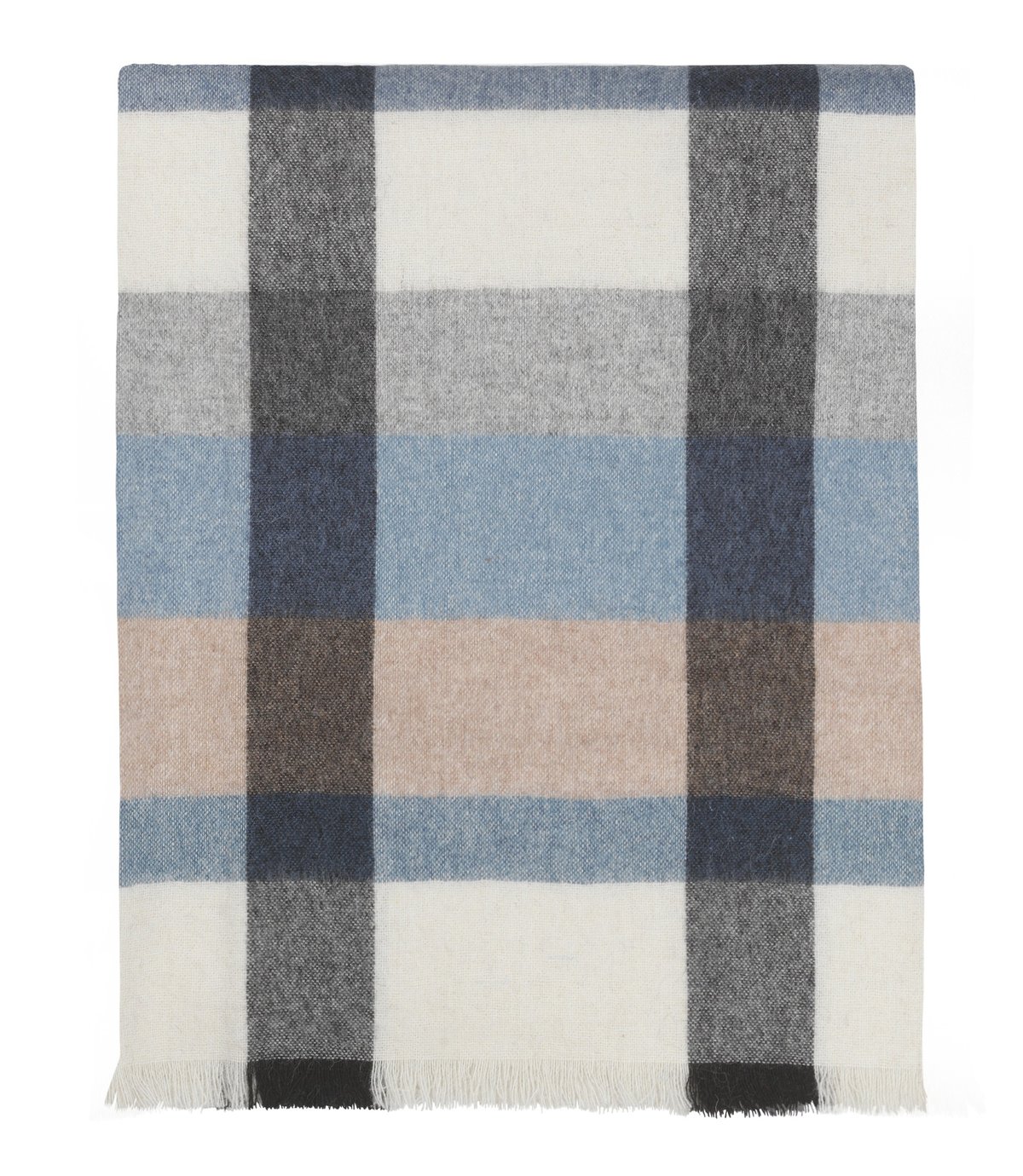 Elvang Denmark Plaid Intersection 130x190 cm Ocean blue-grey