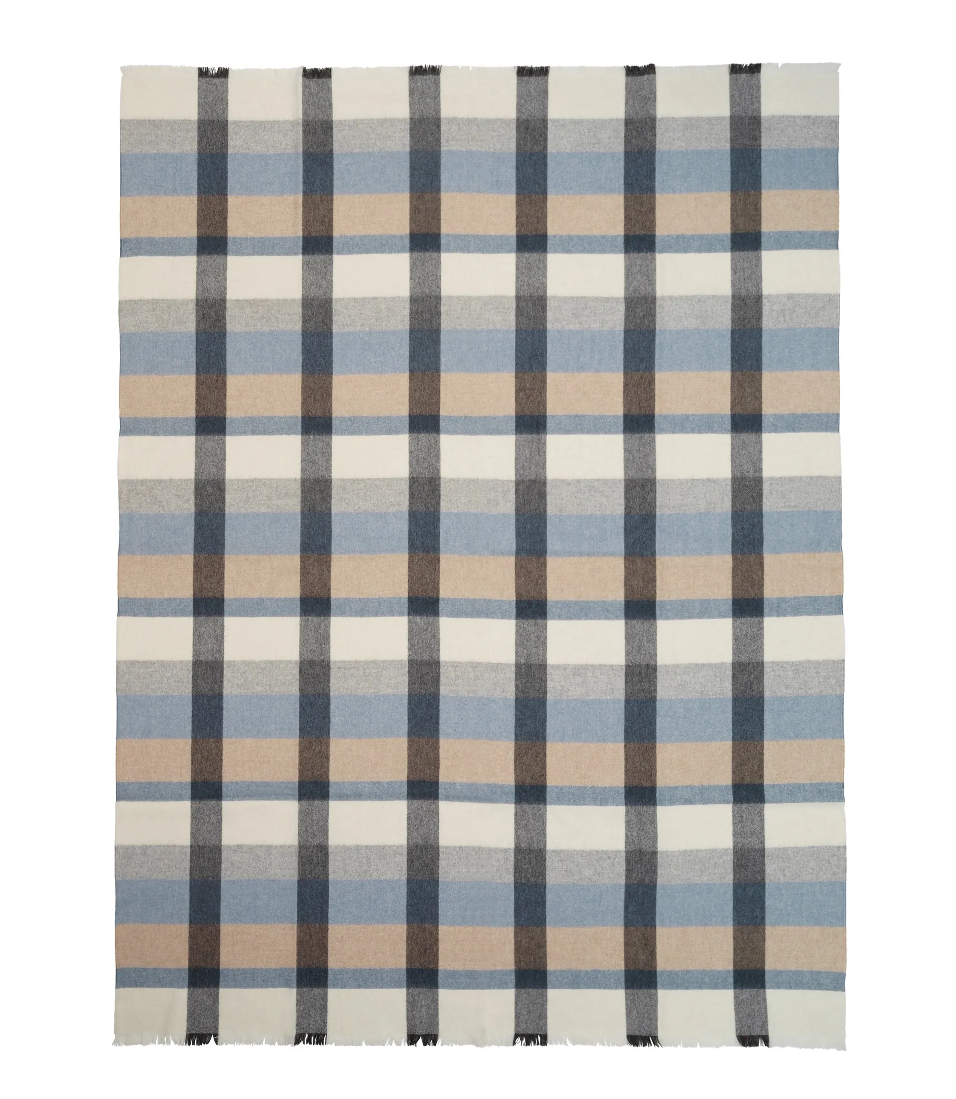 Plaid Intersection 130x190 cm, Ocean blue-grey Elvang Denmark