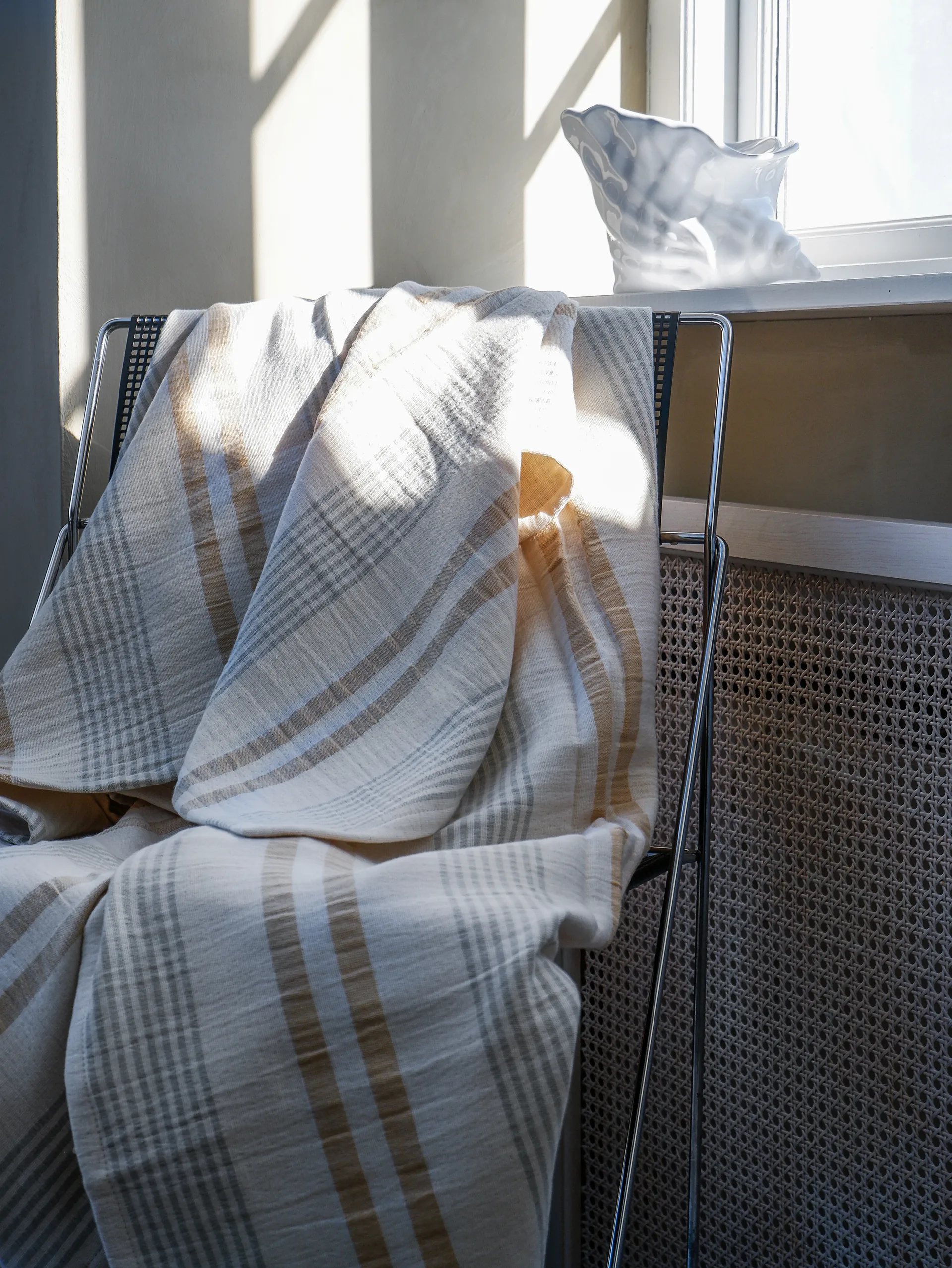 Plaid Iris 130x215 cm, Yellow-Green Elvang Denmark