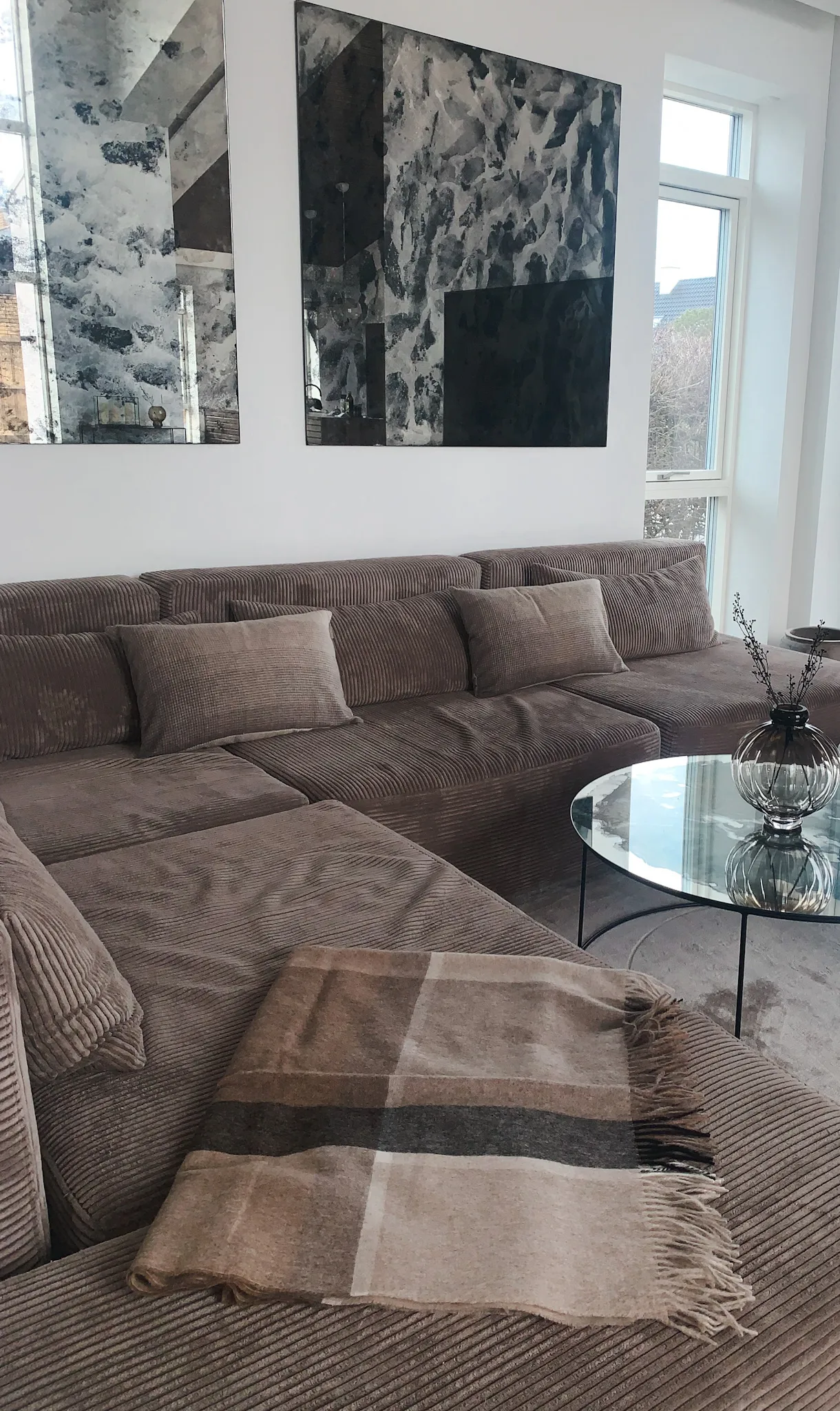 Plaid Manhattan, Beige Elvang Denmark