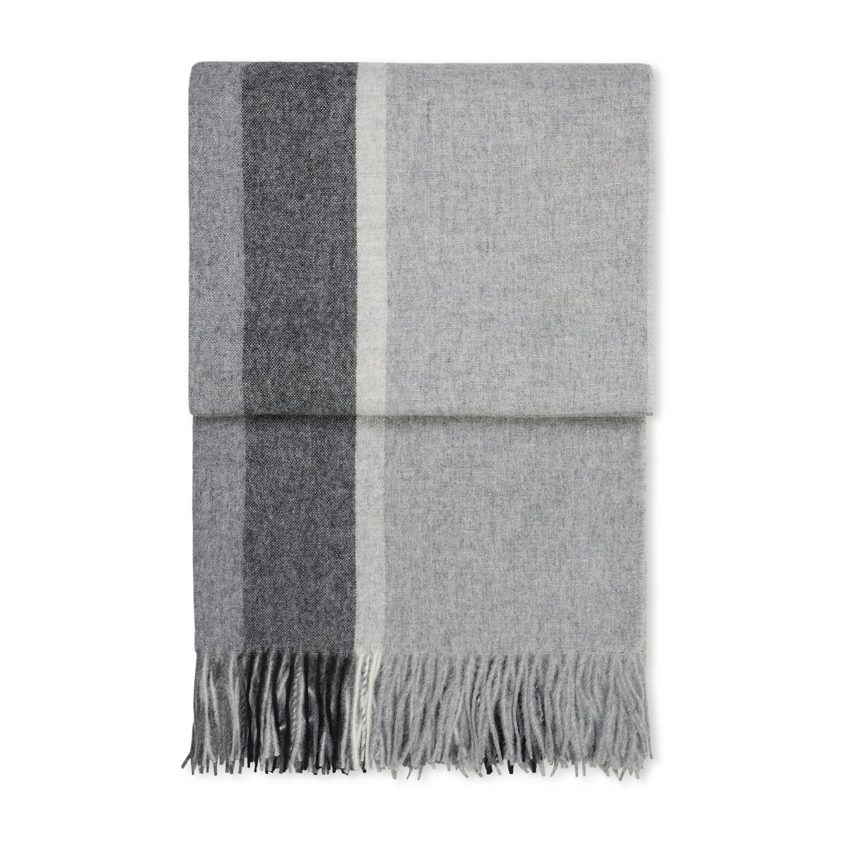 Elvang Denmark Plaid Manhattan Grey | Design Scandinave | Plaids & couvertures en laine | Gris