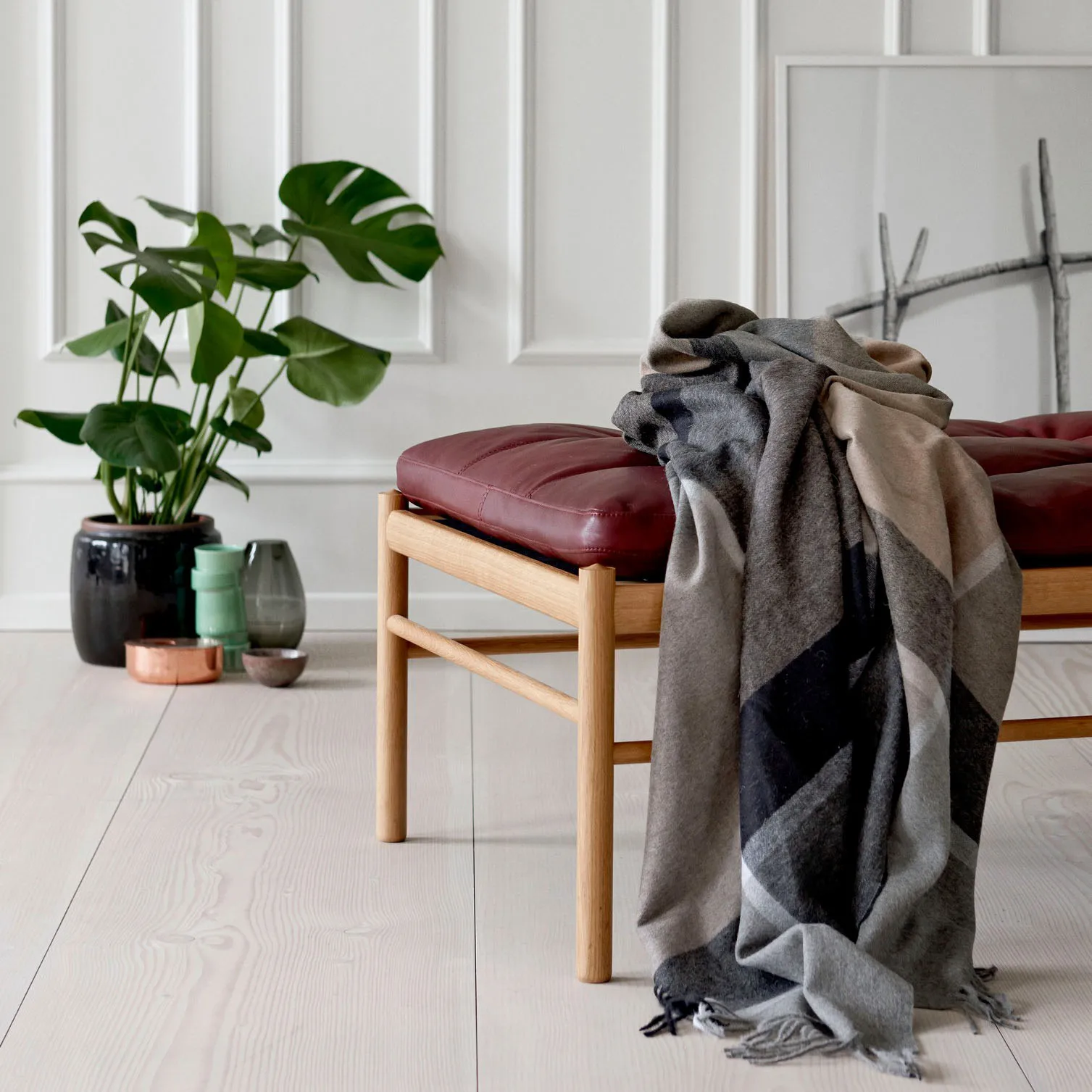 Plaid Manhattan, natural Elvang Denmark