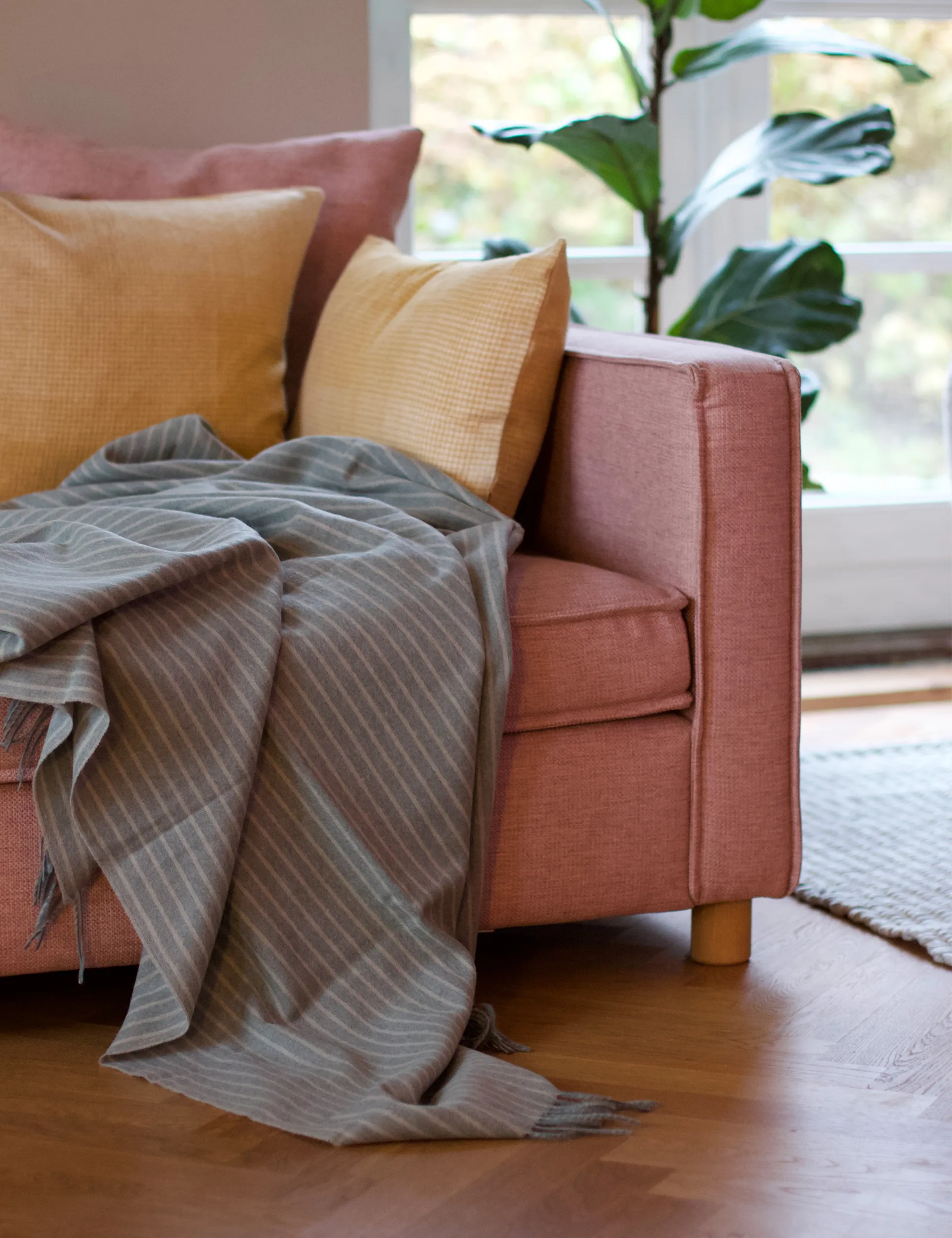 Plaid Stripes 130x200 cm, Green Elvang Denmark